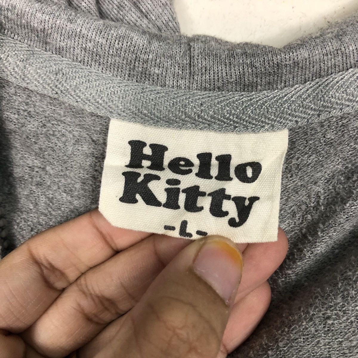 Japanese Brand 📌Zipper Jacket Sweater Hoodie Hello Kitty Cartoon Big Logo Size US L / EU 52-54 / 3 - 19 Thumbnail