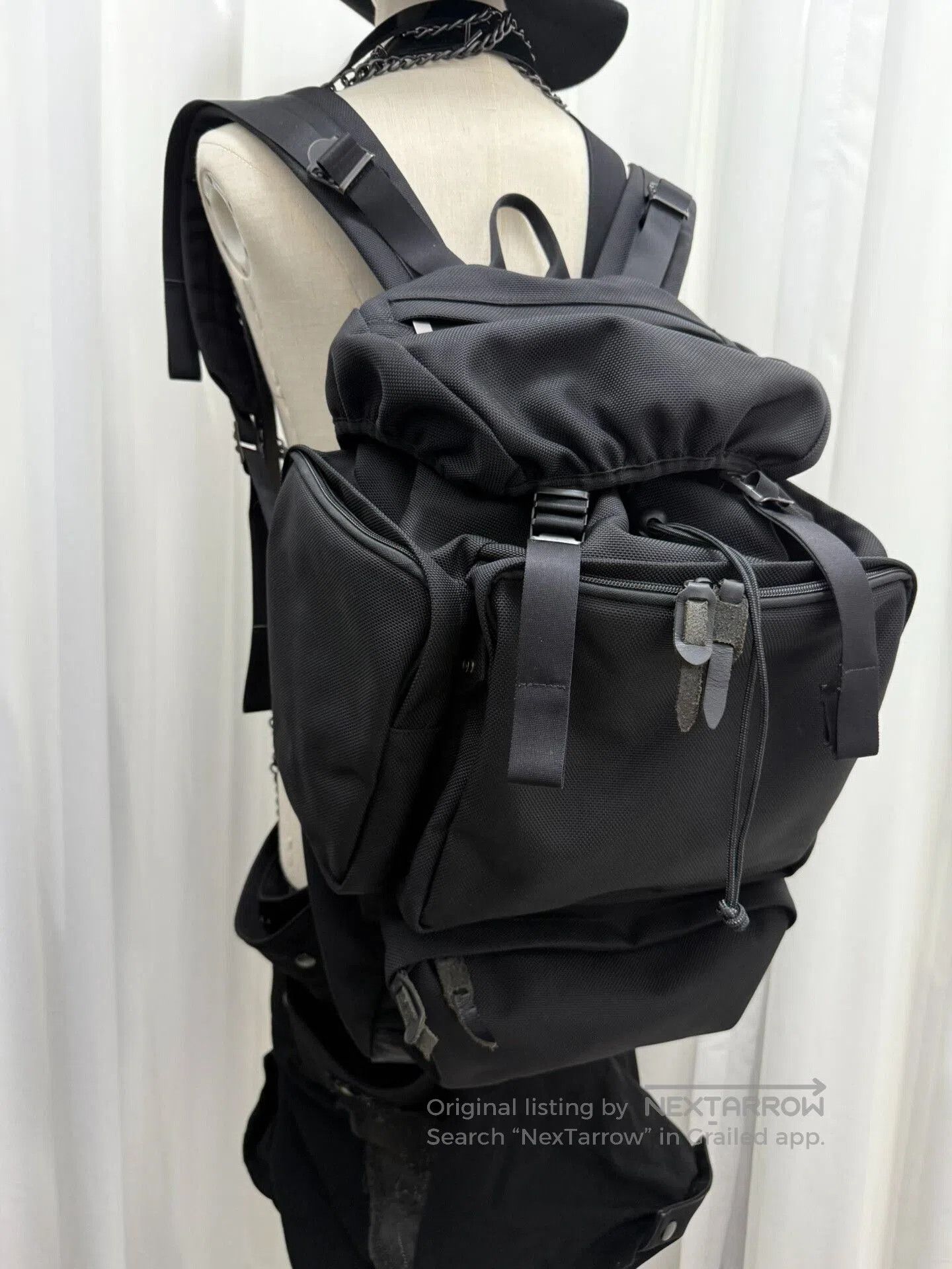 Yohji Yamamoto yohji yamamoto pour homme backpack with leather details. Size ONE SIZE - 1 Thumbnail