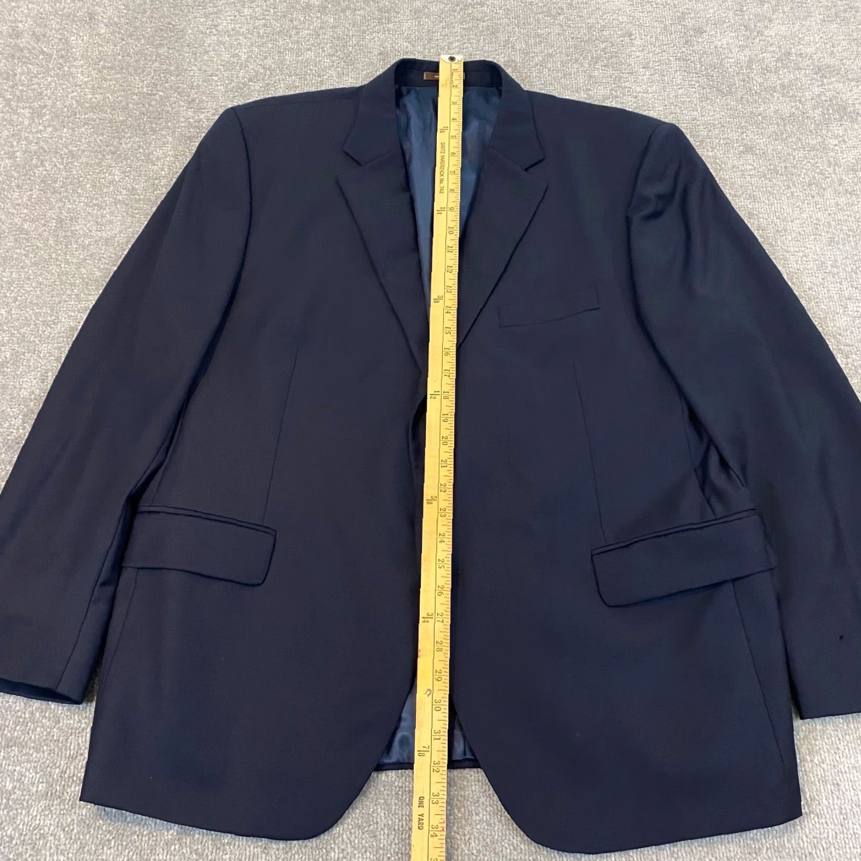 Peter Millar PETER MILLAR Blazer Jacket Men 48R Blue 100% Wool Two-Button Regular Fit Classic Sports Size 48R - 4 Thumbnail