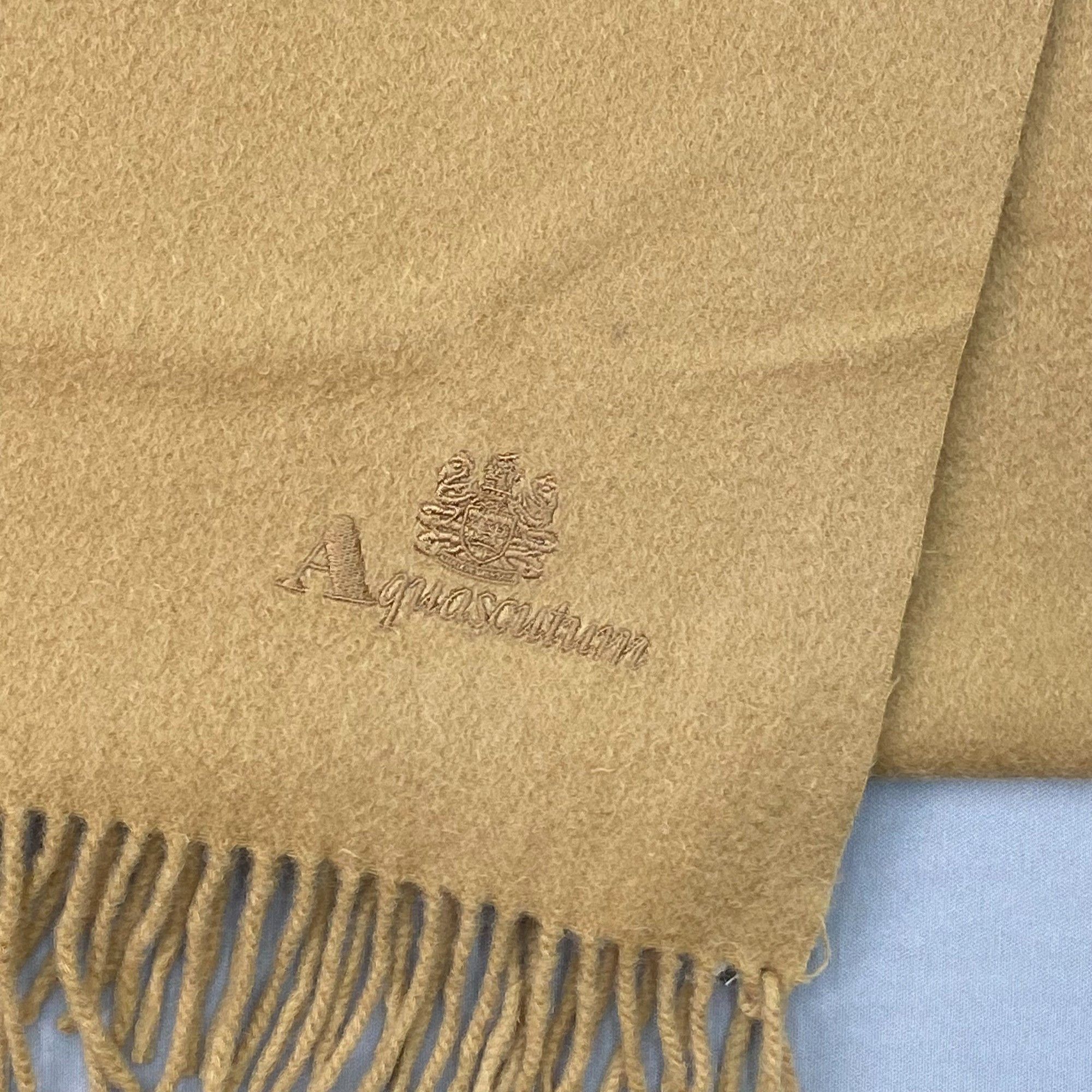 Aquascutum Vintage Aquascutum Scarf Muffler Wool Fringe Winter Scarves Size ONE SIZE - 4 Thumbnail