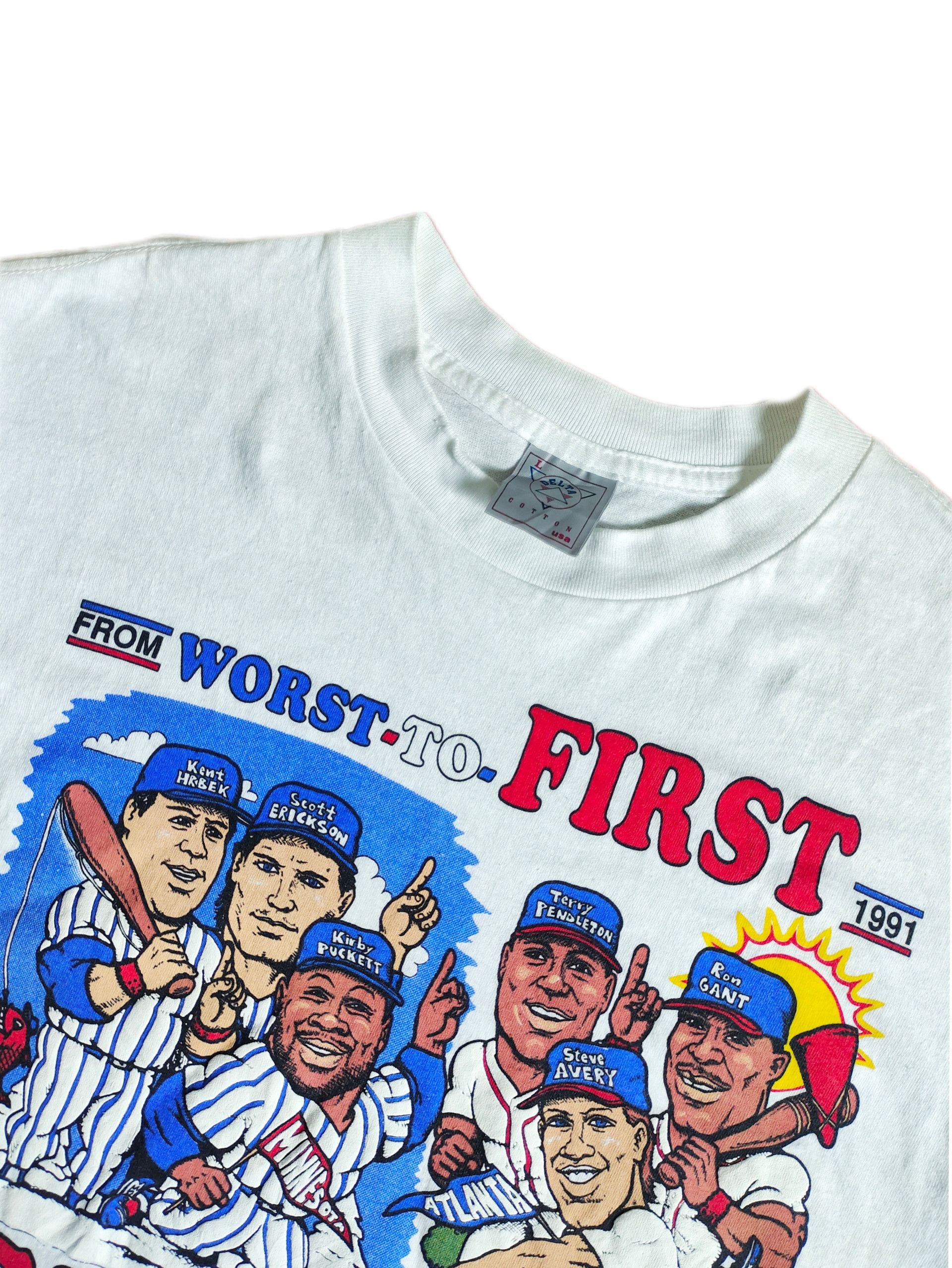 NFL × Vintage Rare Vintage Bills vs Giants Caricature 1991 T-shirt Size US L / EU 52-54 / 3 - 4 Thumbnail