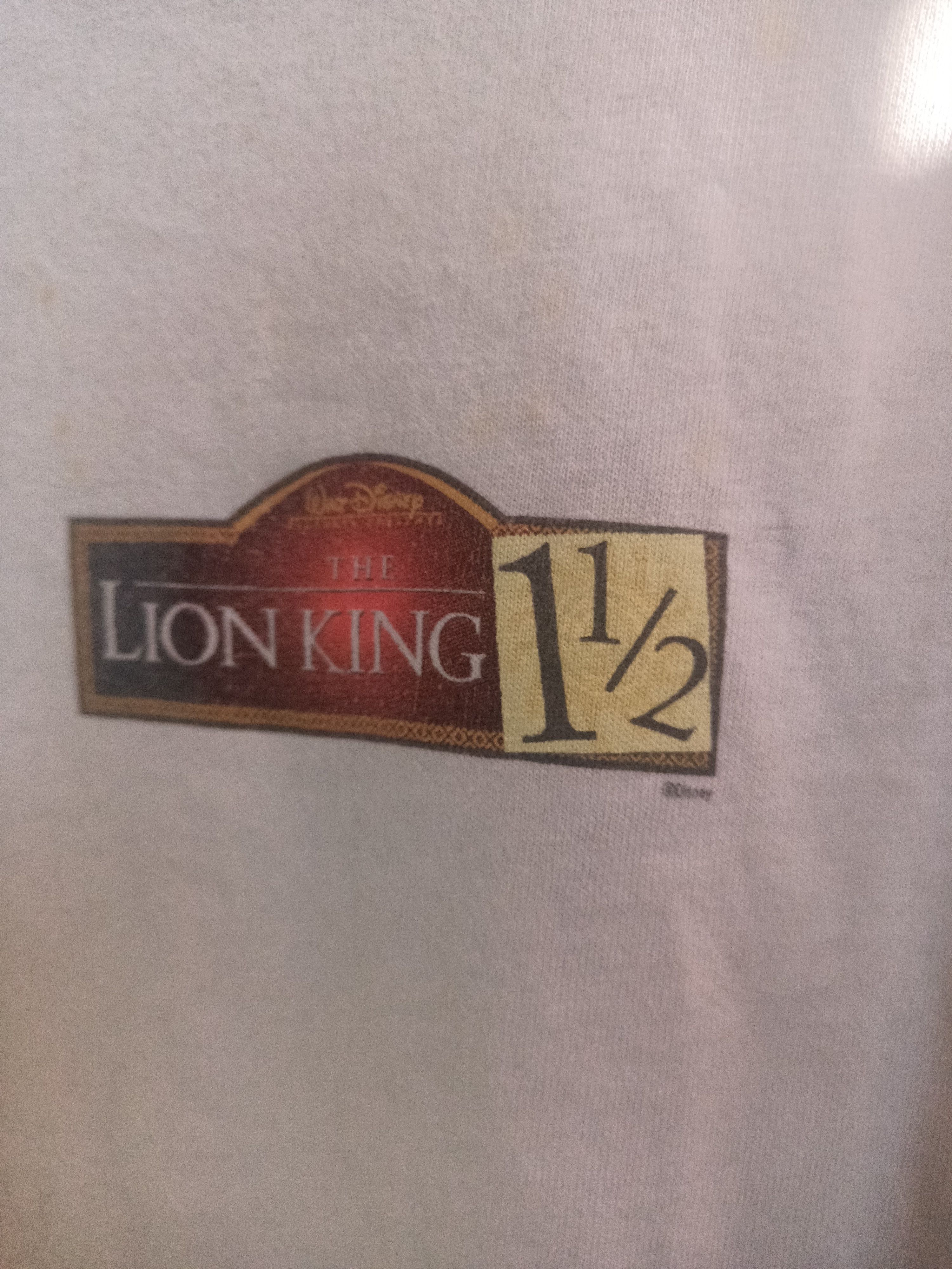 Disney Vintage 2004 Disney The Lion King 1½ Movie Promo tee fotl Size US L / EU 52-54 / 3 - 6 Thumbnail