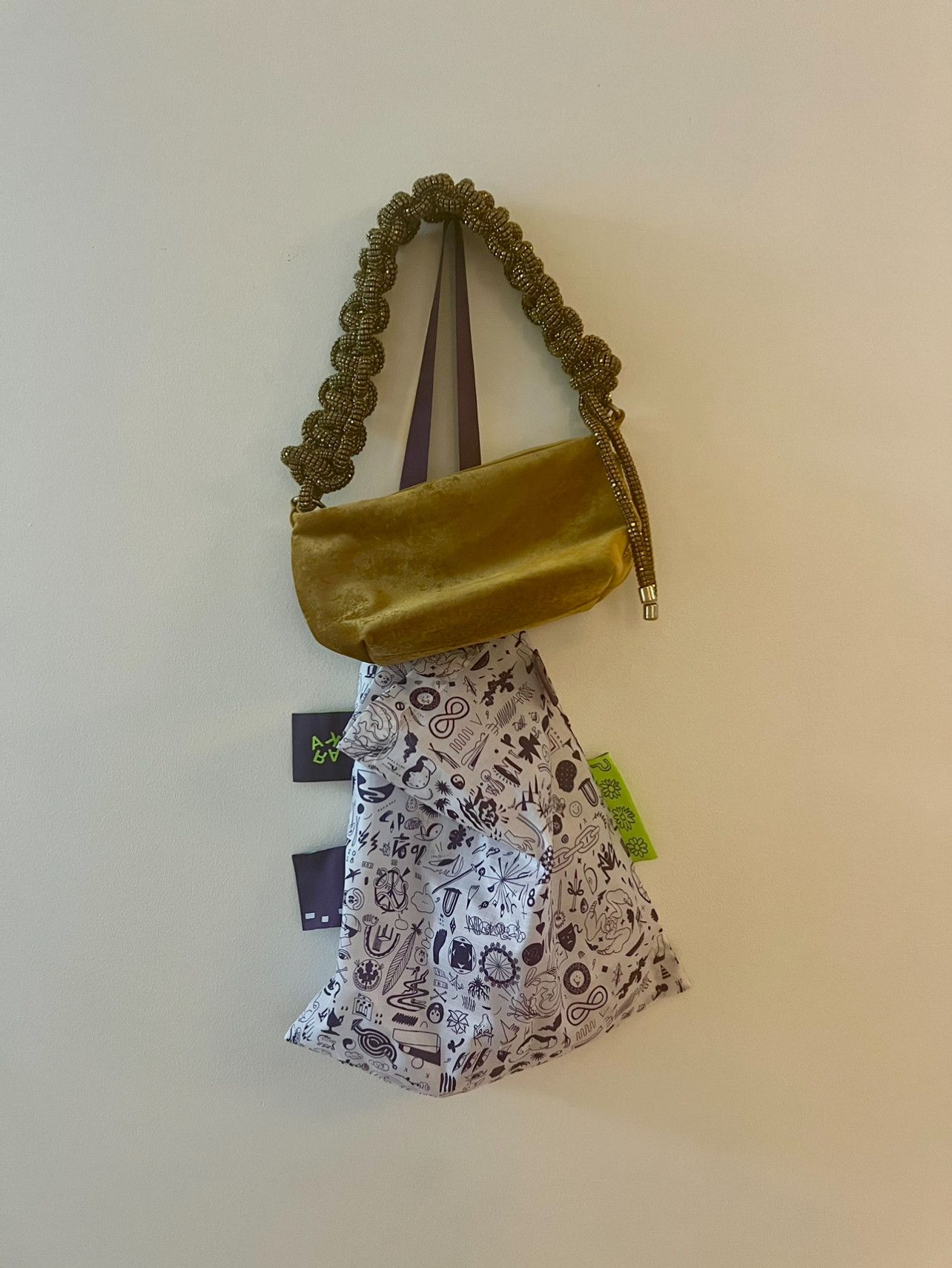 KARA Kara Gold Phone Cord Bag Size ONE SIZE - 3 Thumbnail