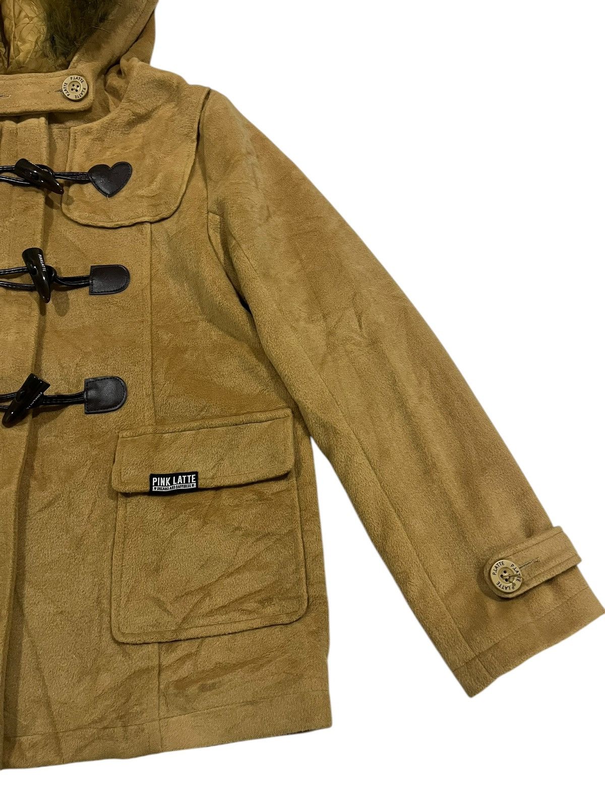 If Six Was Nine × Japanese Brand × Le Grande Bleu (L.G.B.) P.LATTE DUFFLE FUR RACCOON SUEDE JACKET Size US M / EU 48-50 / 2 - 4 Thumbnail