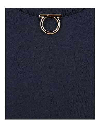 Salvatore Ferragamo o1s1rm1124 Size: OS / Leather Shoulder Bag in Navy Blue Size ONE SIZE - 3 Thumbnail