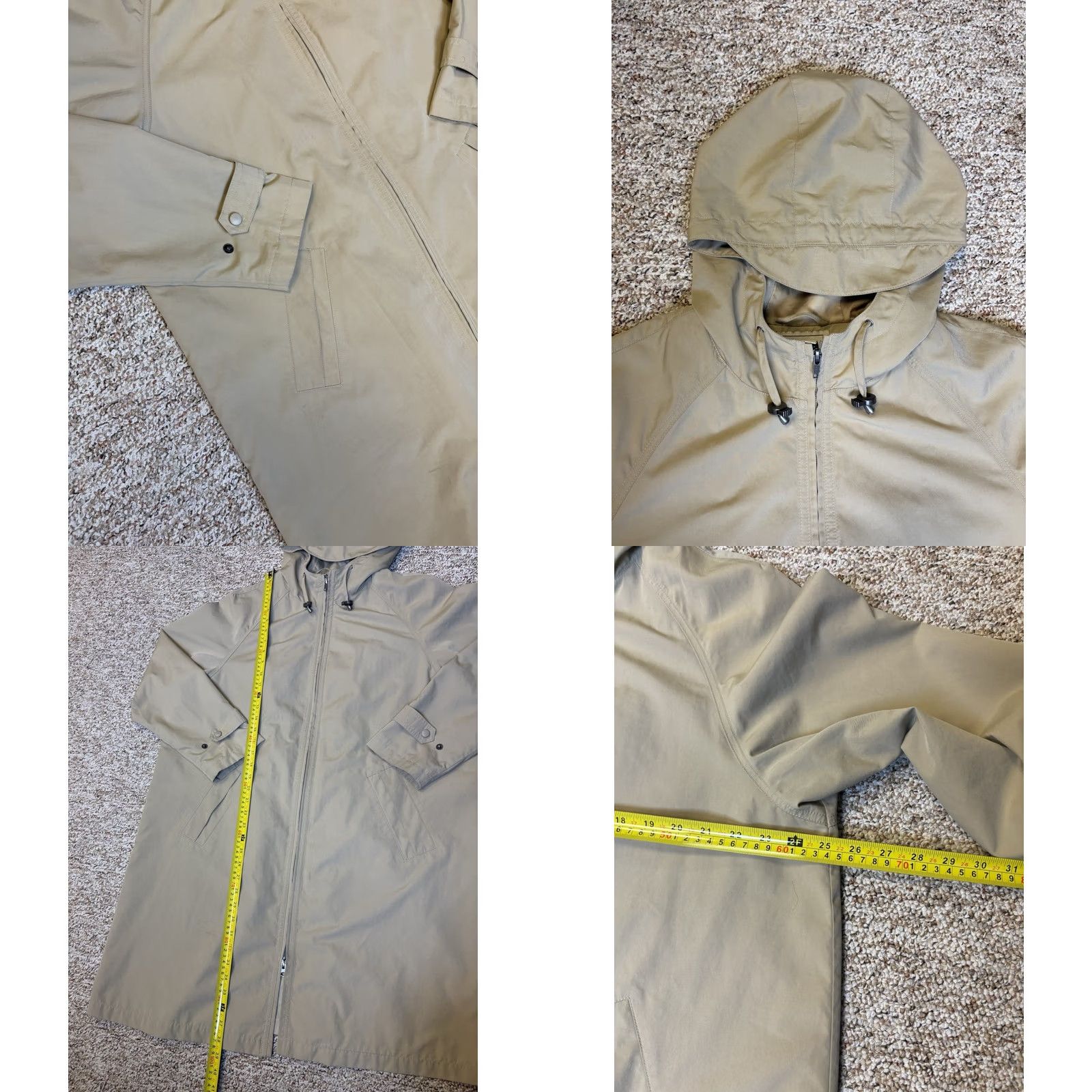 Vintage VINTAGE L.L. Bean All Weather Hooded Trench Rain Coat Lined Beige Women’s Size 1x Size XL / US 12-14 / IT 48-50 - 8 Thumbnail