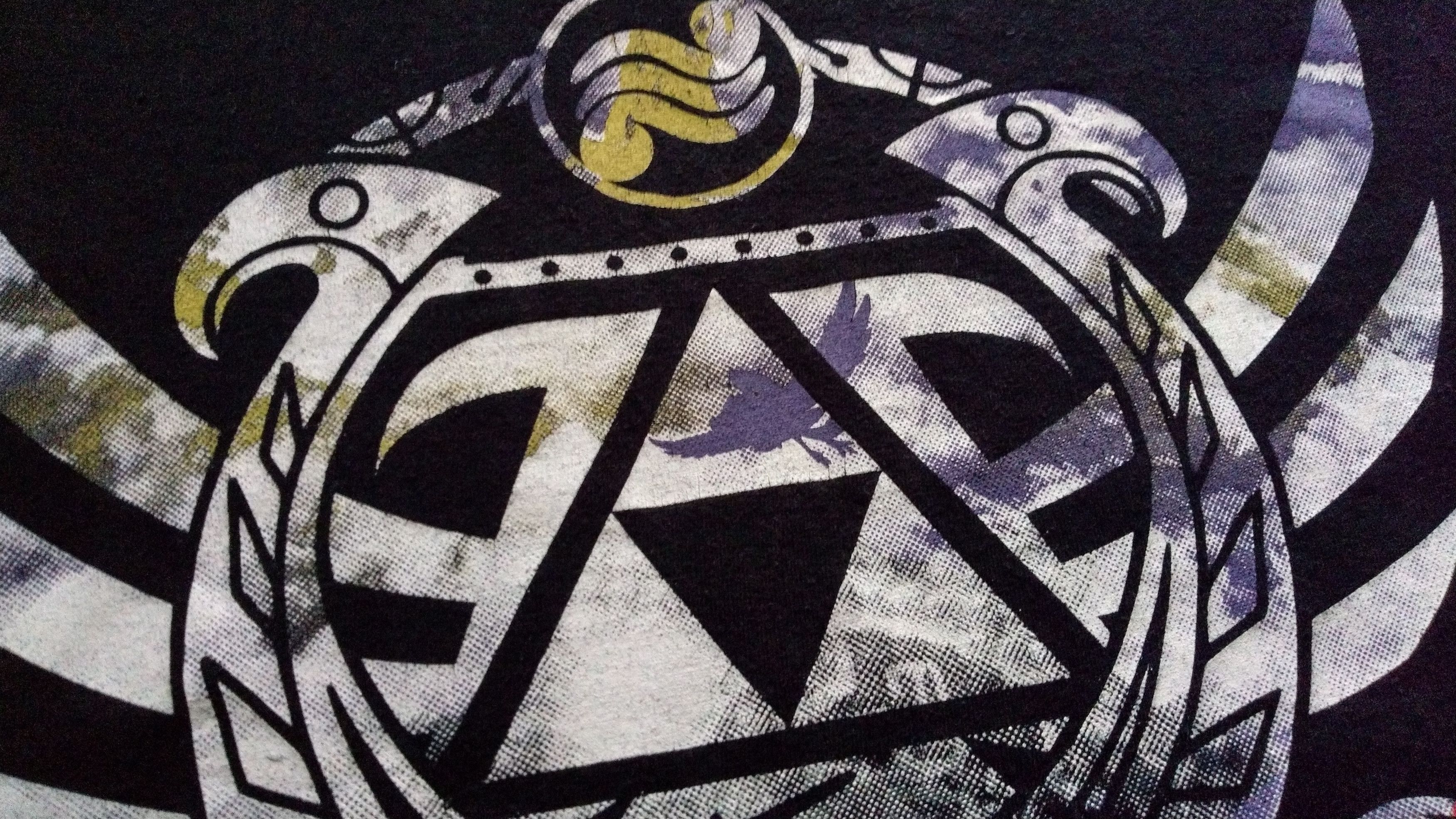 Japanese Brand × Nintendo × Playstation 2015 ZELDA Skyward Sword Triforce Shirt Nintendo Link goth Size US XL / EU 56 / 4 - 5 Thumbnail