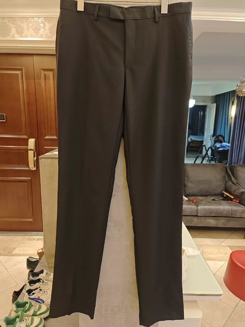 Vintage KENZO Men's Formal Black Pants - dmc Size US 26 / EU 42 - 1 Thumbnail