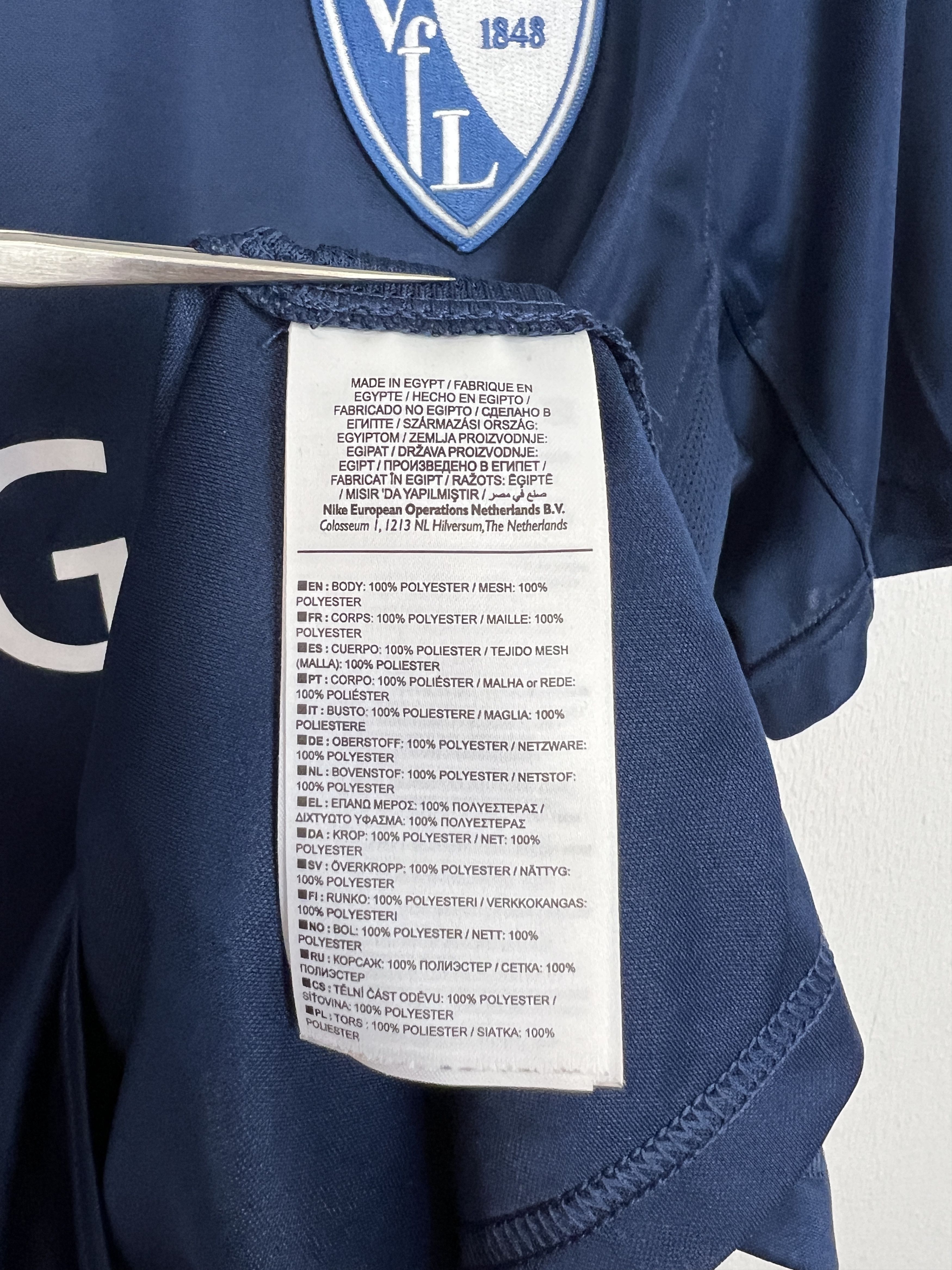 Nike VfL Bochum football shirt 2011 Soccer Blue Train Jersey Size US L / EU 52-54 / 3 - 10 Thumbnail