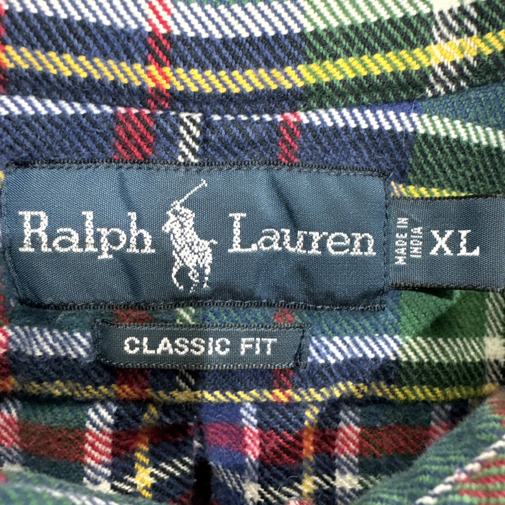Ralph Lauren Ralph Lauren Classic Fit Plaid Flannel Shirt Men's XL Long Sleeve Red Blue Size US XL / EU 56 / 4 - 2 Thumbnail