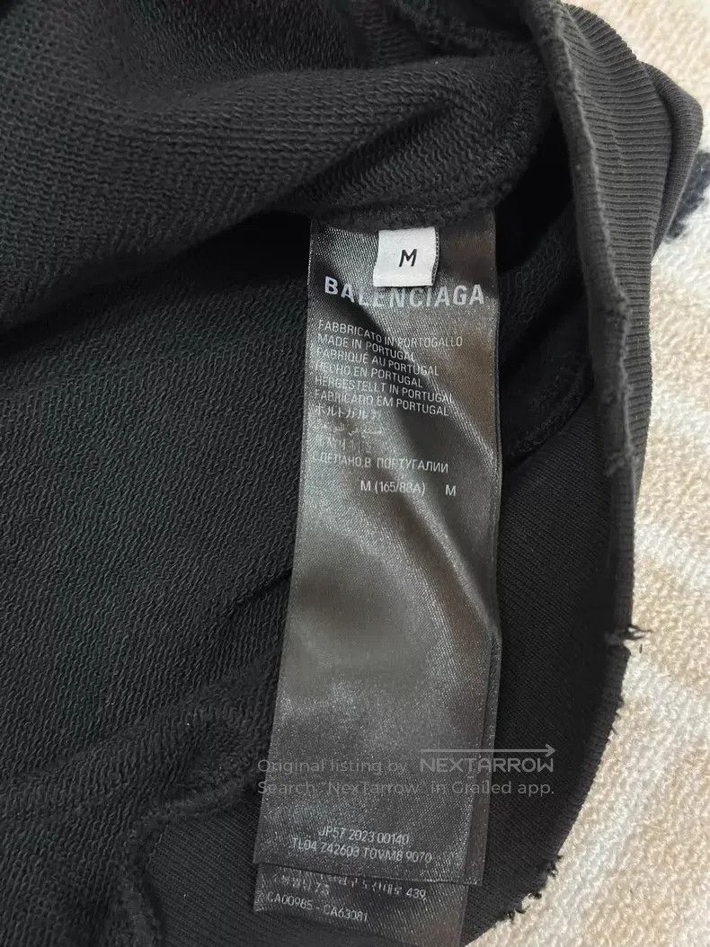 Balenciaga Balenciaga Letter Embroidered Sweatshirt Black Size US M / EU 48-50 / 2 - 6 Thumbnail