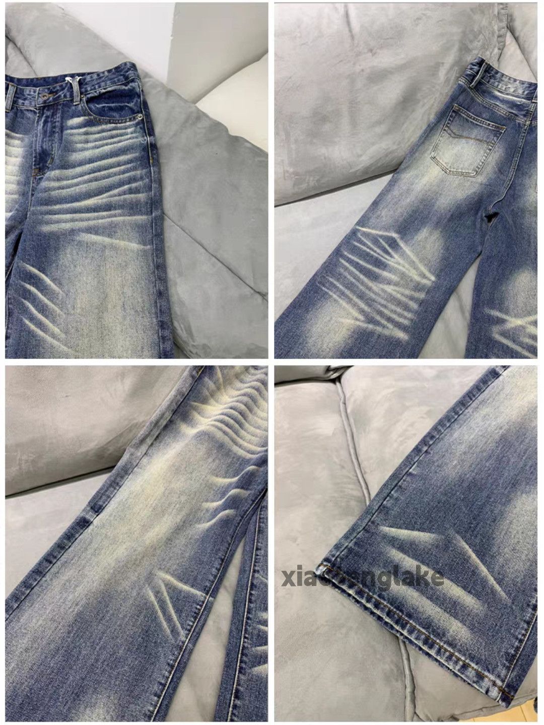 Jean Utility washed faded loose baggy skate hiphop jeans Size US 30 / EU 46 - 7 Thumbnail