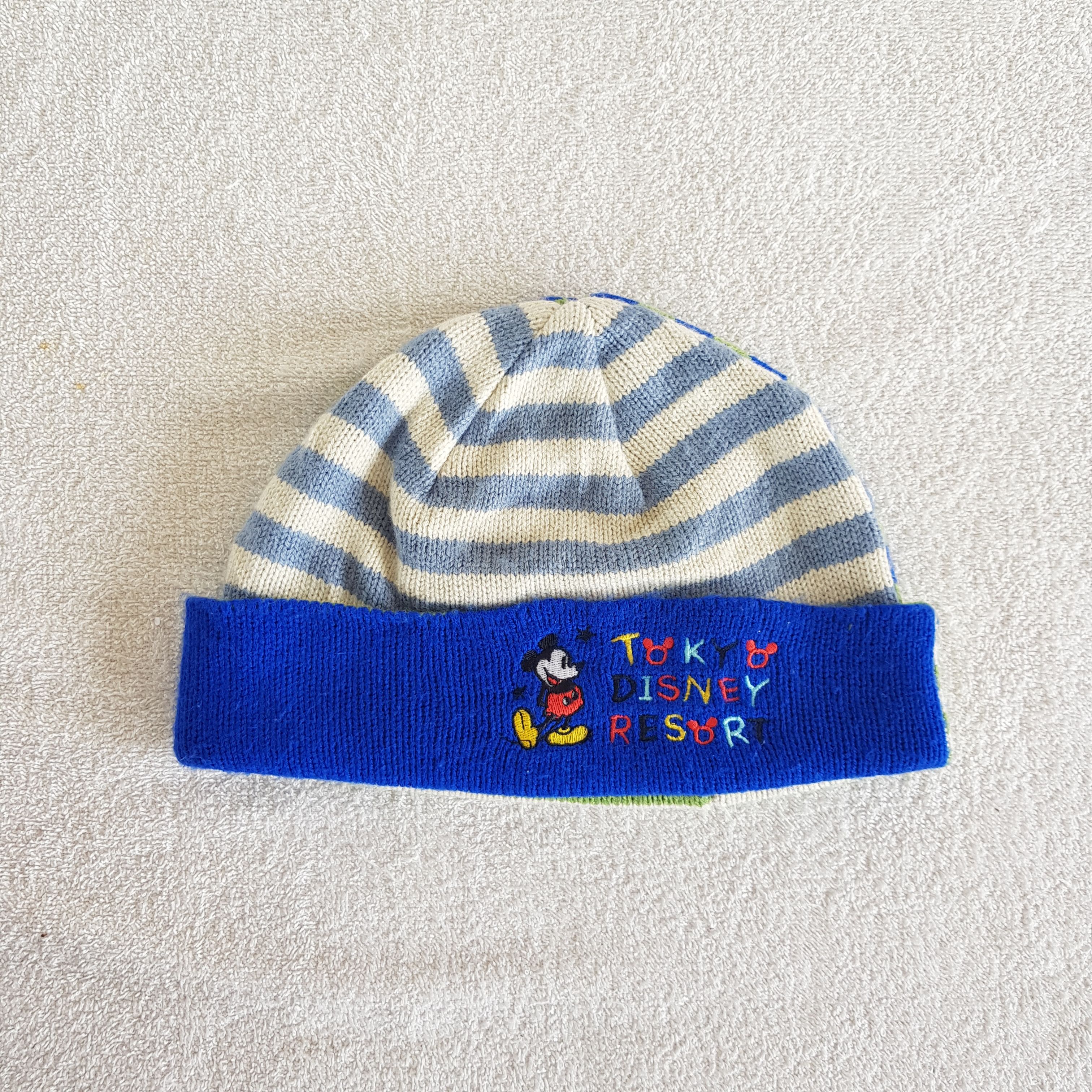 Aran Isles Knitwear Vintage Y2K Mickey Mouse Beanie Ribbed Cartoon Knit Caps Hat Size ONE SIZE - 5 Thumbnail