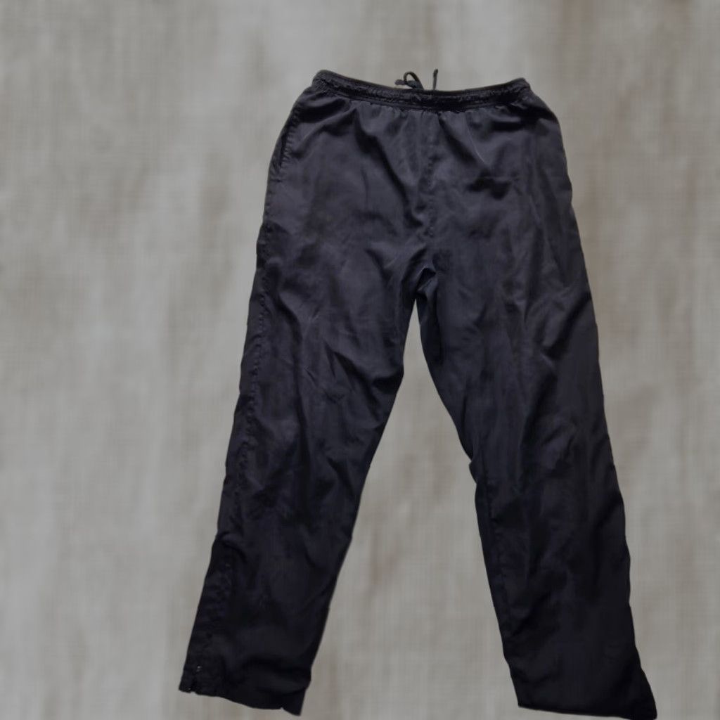 Vintage Saddlebred Blue Lined Windbreaker Athletic Sweatpants Zip Ankle Men's M Medium Pants Size US 31 - 1 Thumbnail