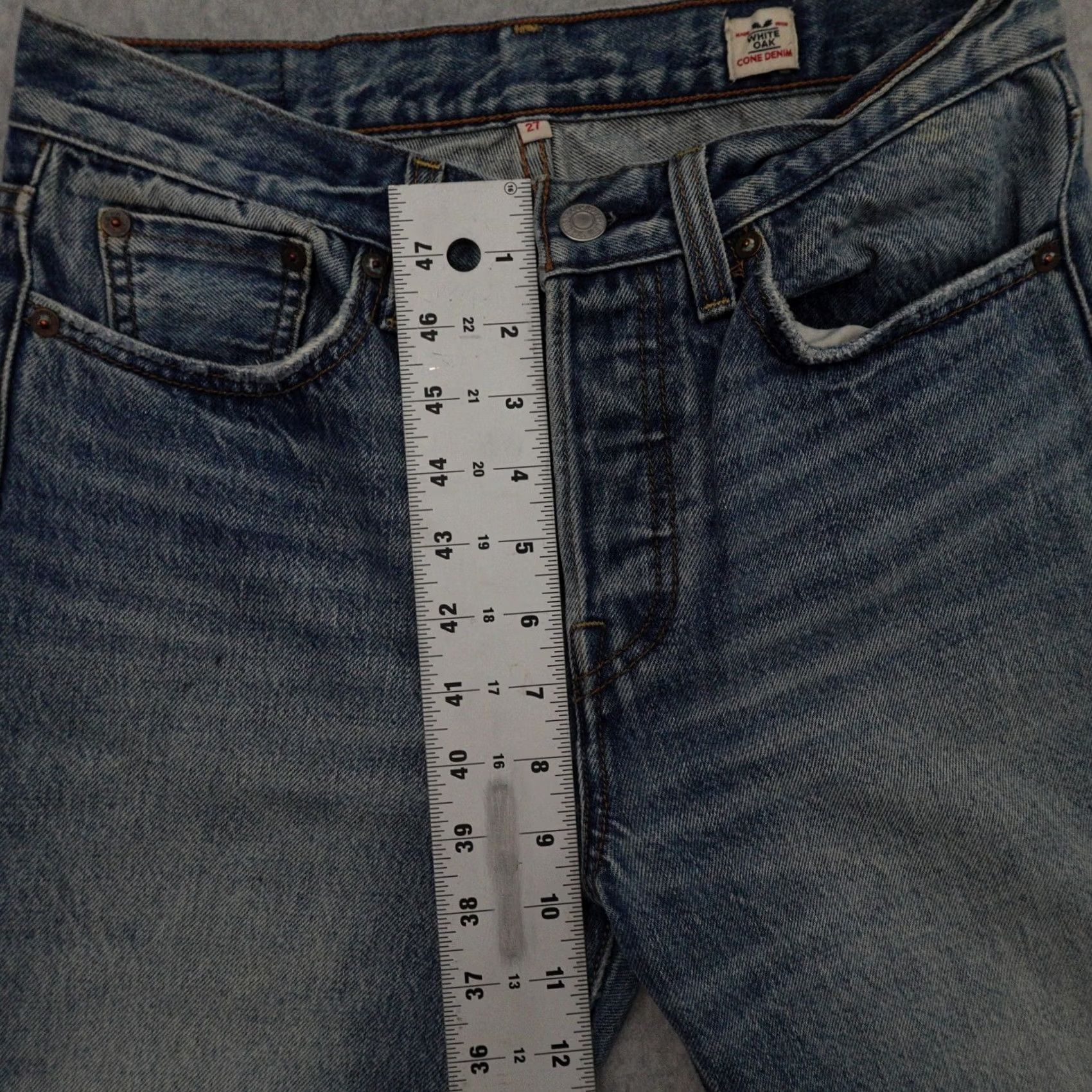Levi's VINTAGE Levi's Jeans Women's 27 (27X27) White Oak Cone Denim Selvedge Distressed Zip Fly Jeans Size 27" / US 4 / IT 40 - 7 Thumbnail