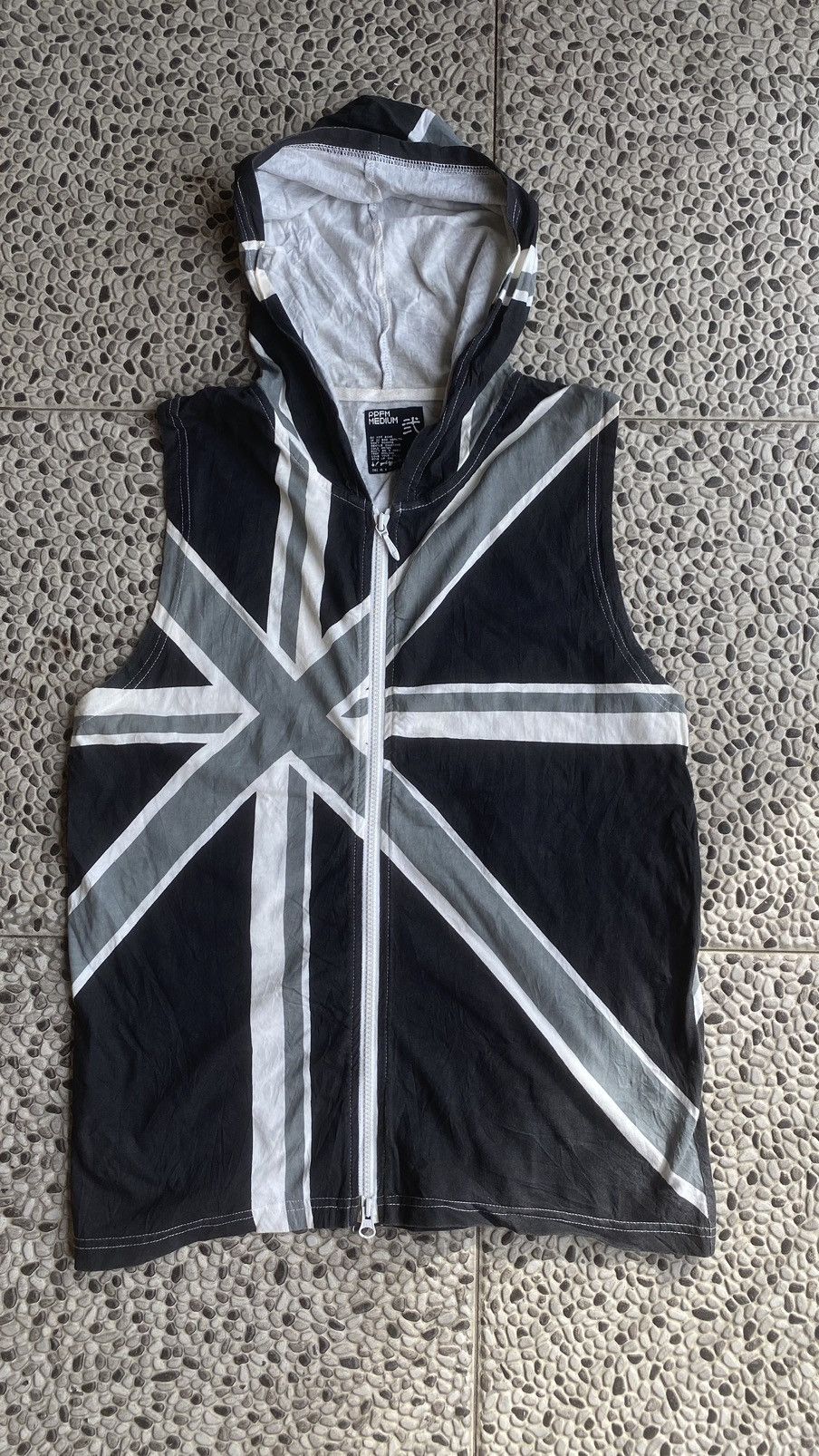 FUGA Coating Bono Style Vest Hoodie