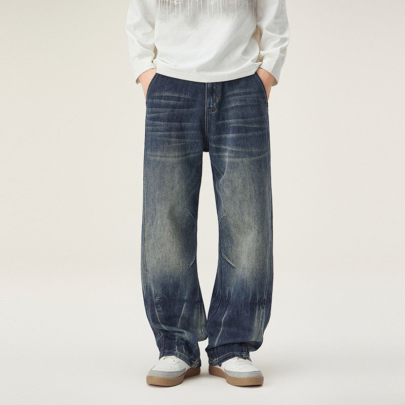 Japanese Brand Men's American High-Street Vintage Distressed Jeans Size US 32 / EU 48 - 2 Thumbnail