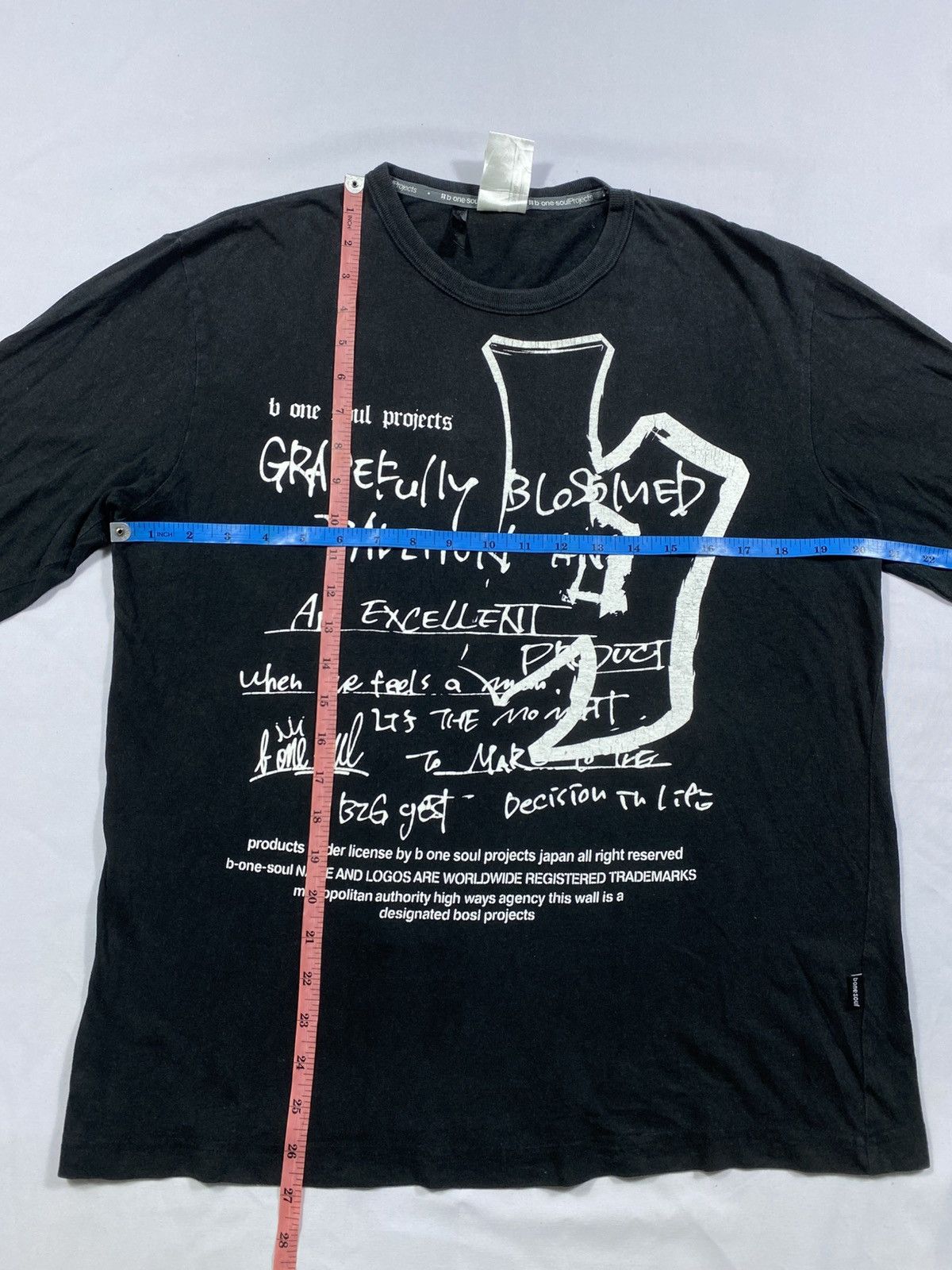 If Six Was Nine Japanese Gothic B one soul Poem punk Long slevee Size US M / EU 48-50 / 2 - 8 Thumbnail
