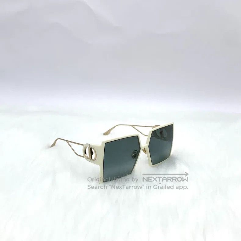 Dior Dior White gradient lenses square frame sunglasses Size ONE SIZE - 4 Thumbnail