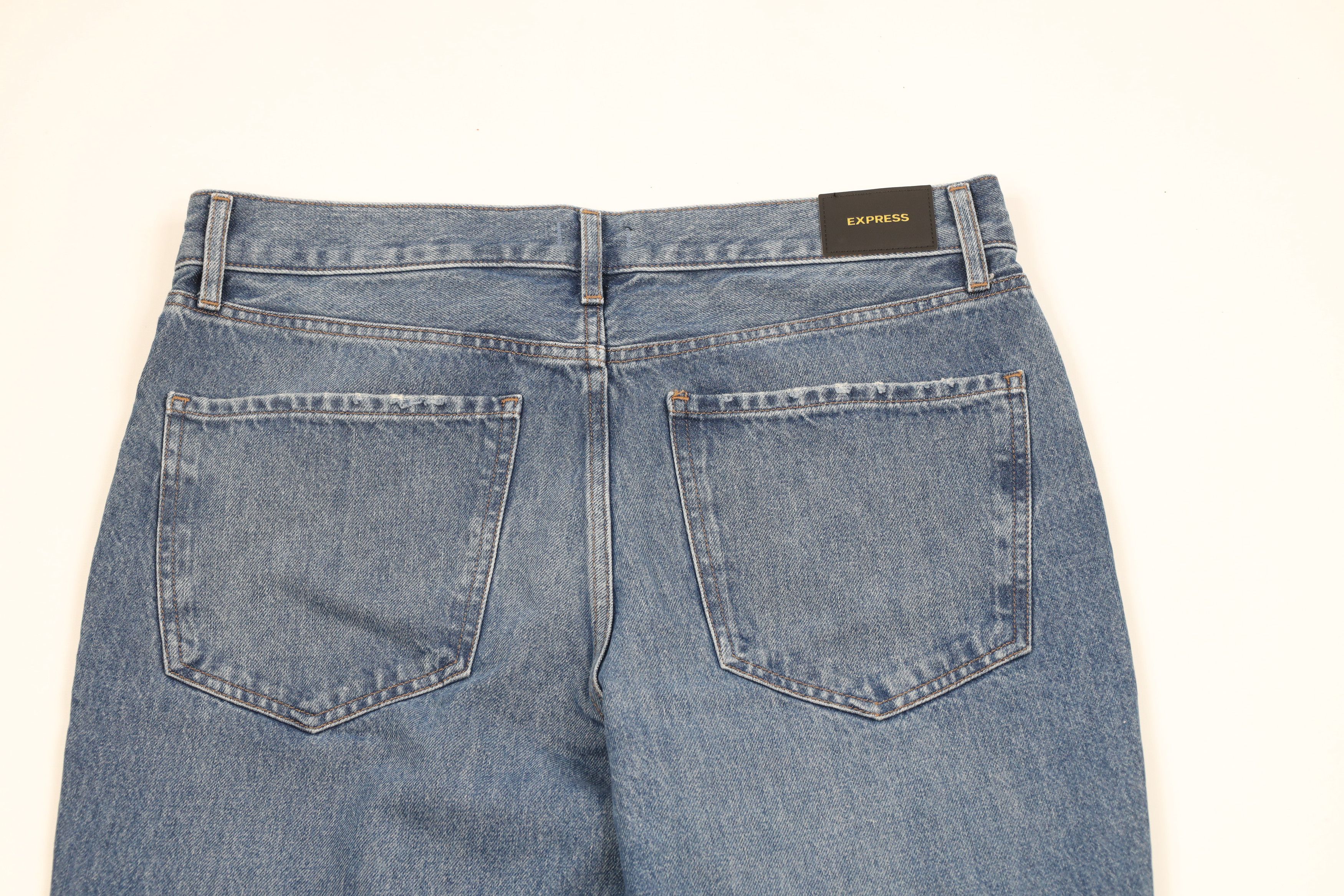 Express × Vintage New Express 70s Flare Wide Leg Bell Bottoms Denim Jeans Blue Size 32" / US 10 / IT 46 - 9 Thumbnail