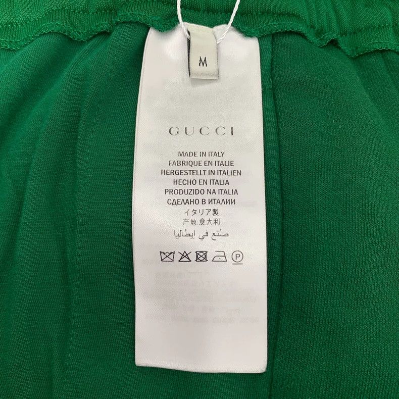 Gucci Gucci Size M Green striped elastic waist drawstring sports Size US 26 / EU 42 - 7 Thumbnail