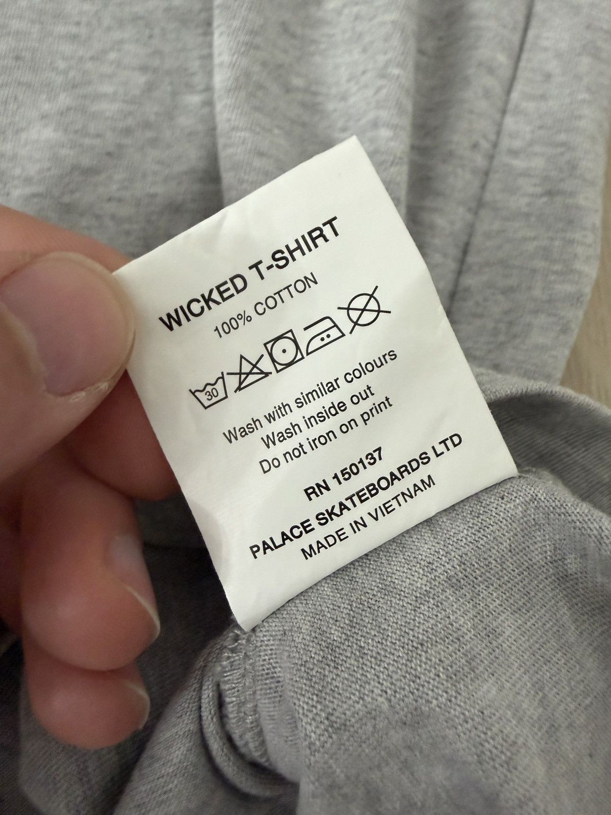 Palace Palace FW21 Wicked Tee Grey Marl Size US XL / EU 56 / 4 - 9 Thumbnail