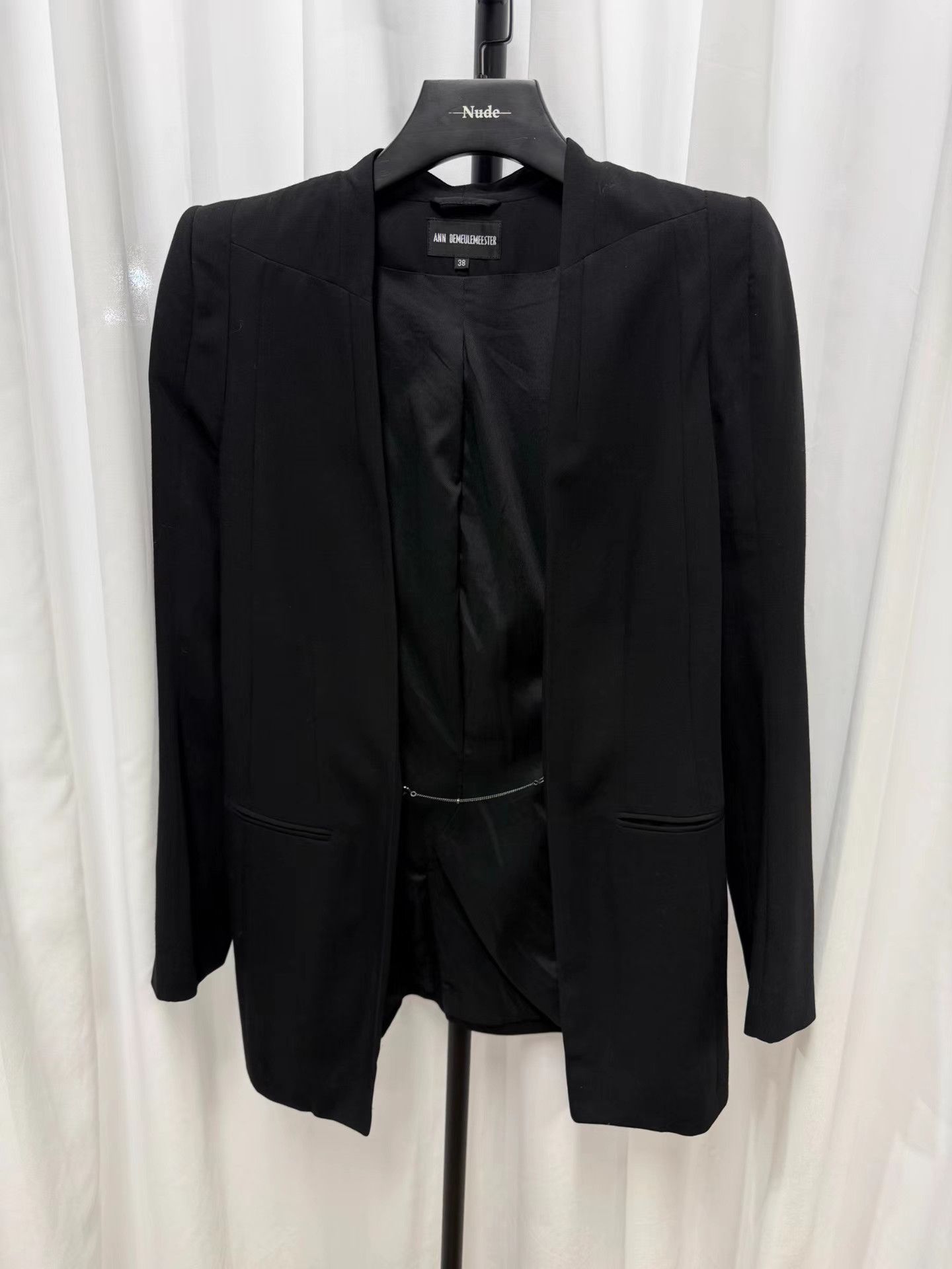 Ann Demeulemeester Ann Demeulemeester Pagoda Shoulder Chain Blazer K20 Size S / US 4 / IT 40 - 1 Thumbnail