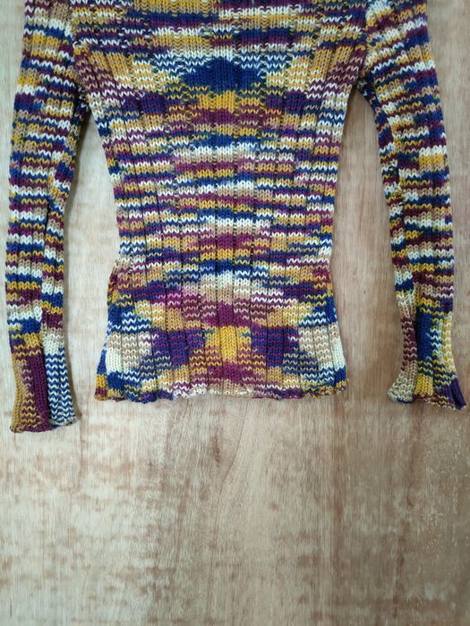 Hanae Mori Vivid Hanea Mori rainbow knitwear art vintage #46-573DLL Size S / US 4 / IT 40 - 3 Thumbnail