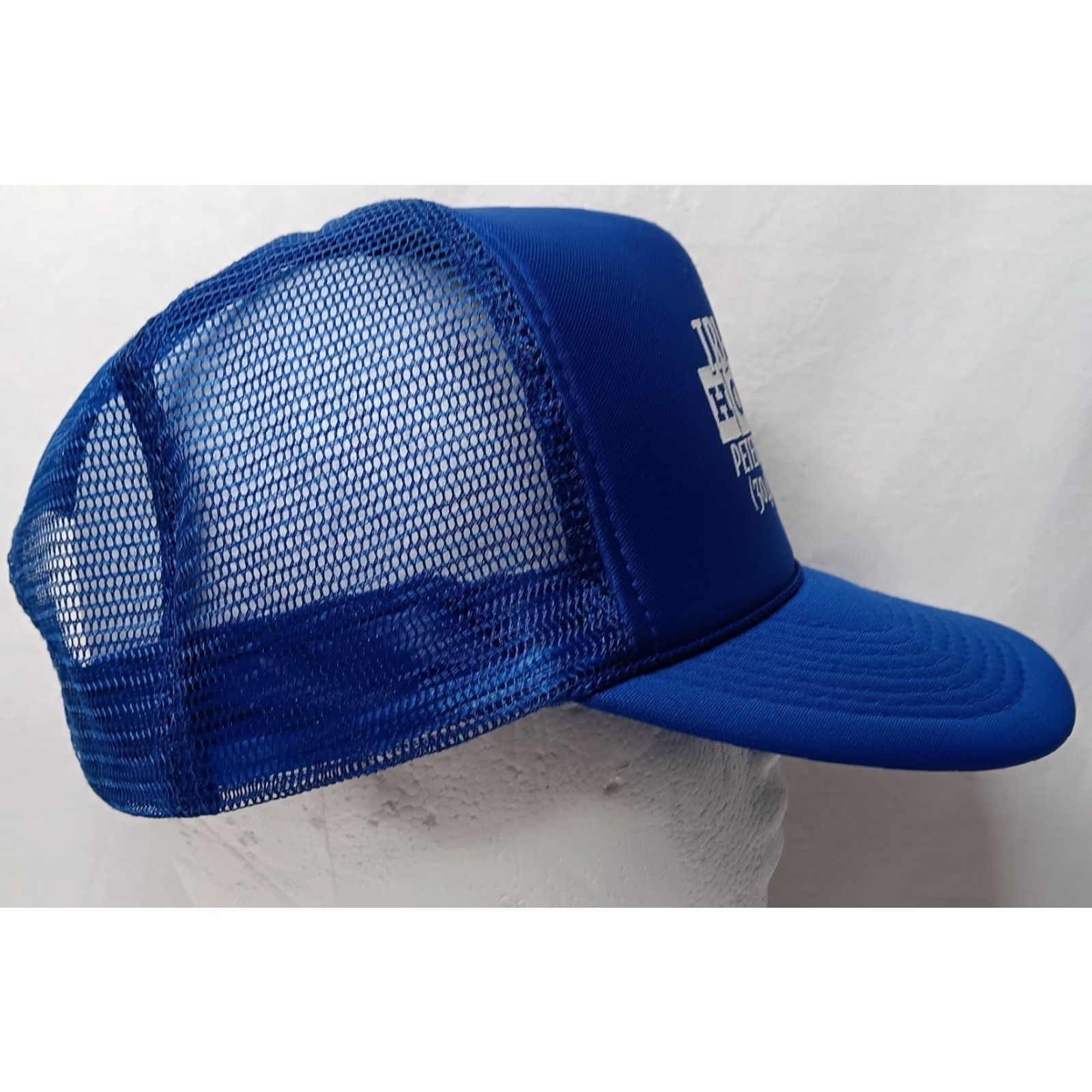 Vintage VINTAGE Otto Cap Hat Foam Trucker Adjustable Snapback Men Blue Cars Trucks Auto Vintage Size ONE SIZE - 3 Thumbnail