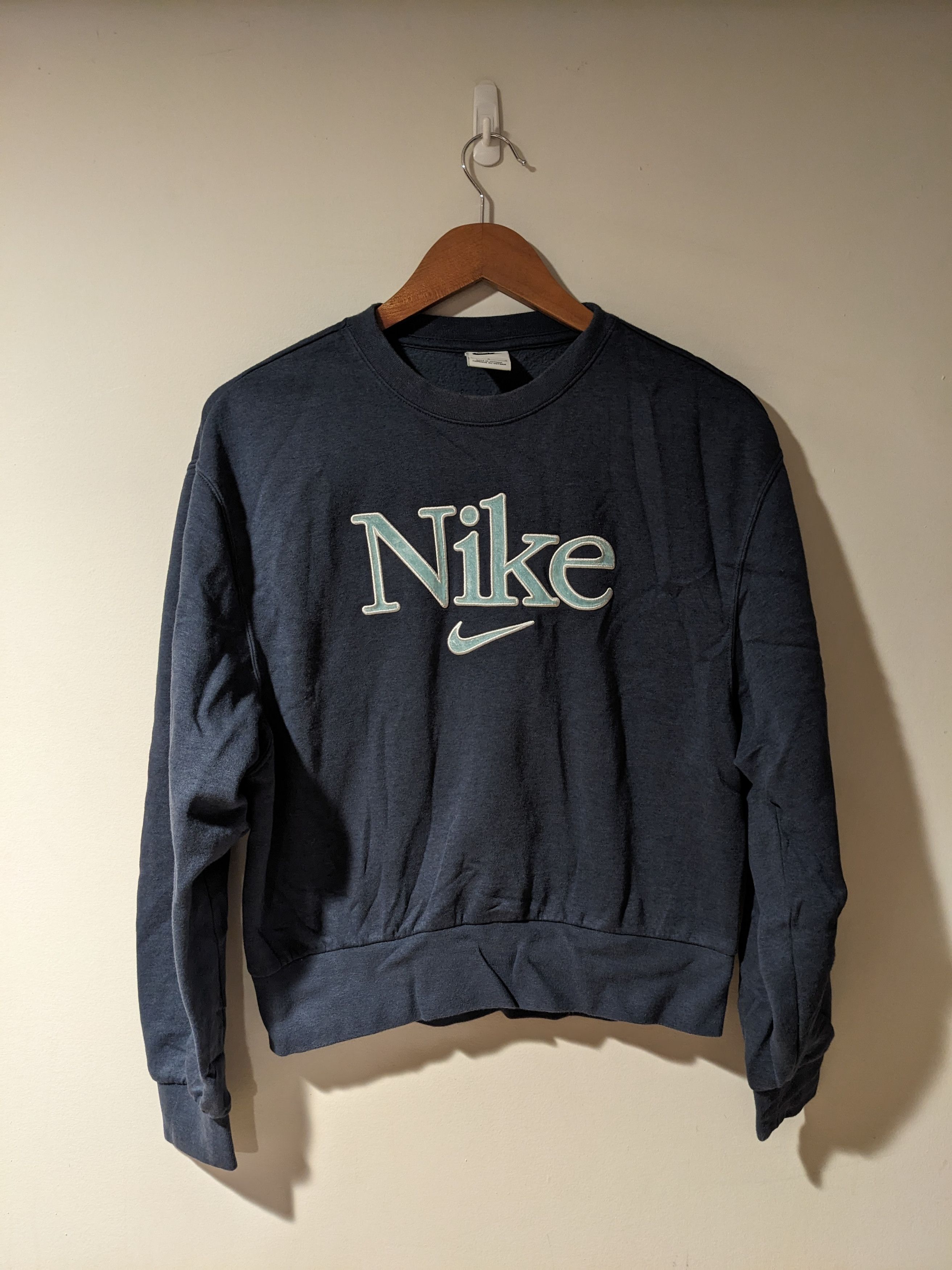 Offers Vintage Nike Spellout Big Logo Center Swoosh Retro Crewneck