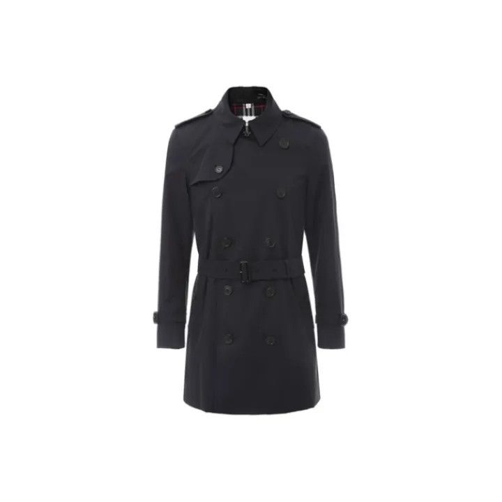 Burberry Burberry Double-Breasted Belted Long Sleeve Coat Size US L / EU 52-54 / 3 - 1 Thumbnail