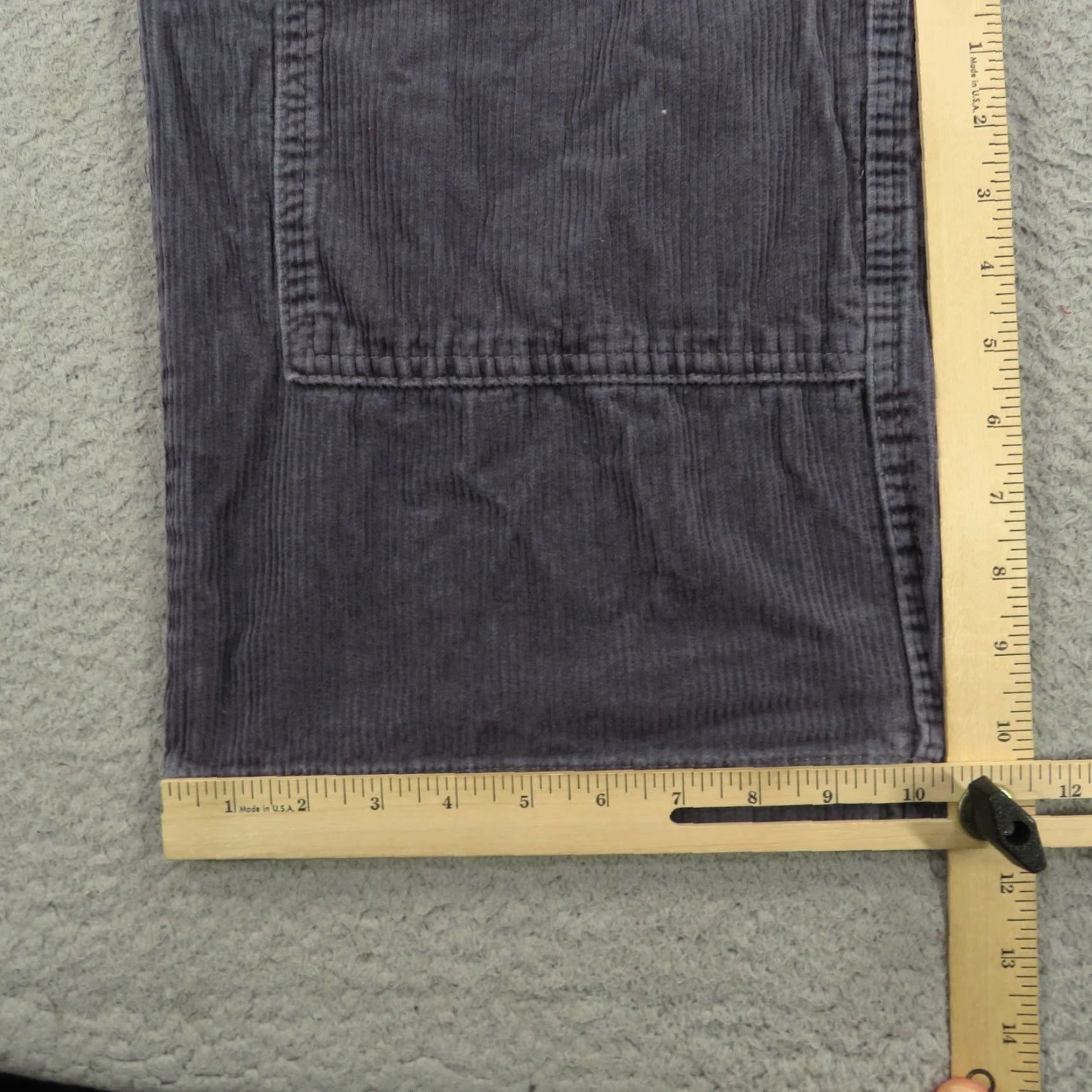 Vintage NOBO Baggy Pants Men 36 Double Knee Carpenter Corduroy Grey Skater Grunge Y2K 90s Womens? Size US 36 / EU 52 - 3 Thumbnail