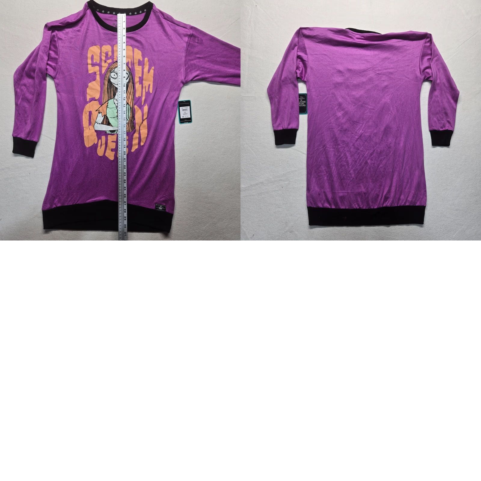 Disney Disney SCREAM QUEEN Shirt Women's S Small Purple Christmas Sleep-shirt Size S / US 4 / IT 40 - 8 Thumbnail
