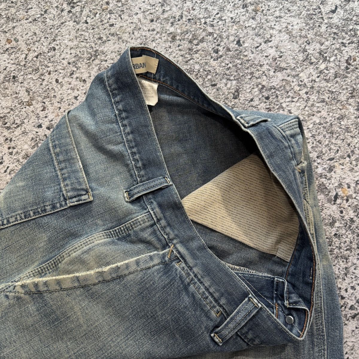 Gap 2000s Y2K Gap Urban Utility Faded Thrashed Jeans ERD Grunge Size US 34 / EU 50 - 9 Thumbnail