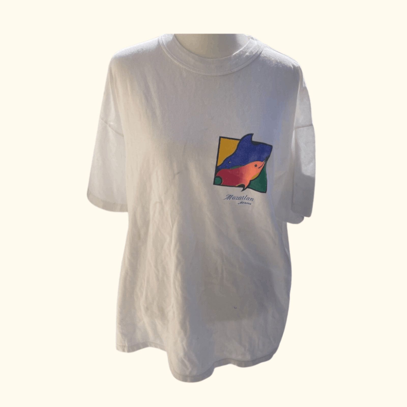 Vintage VTG Tourist Tee | Vallarta Dolphin Mazatlán | 90s Souvenir Size US XL / EU 56 / 4 - 1 Thumbnail