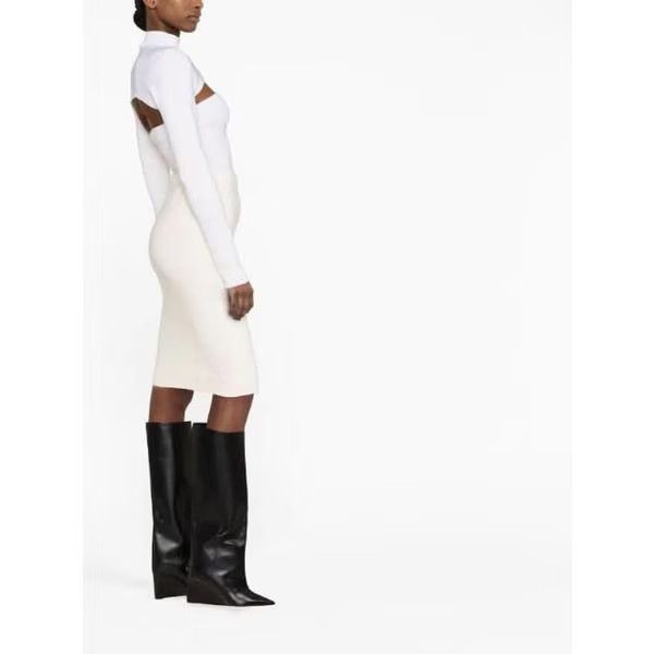 Tom Ford o1w1db10225 GCK136 Midi Pencil Skirt in White Size 28" / US 6 / IT 42 - 3 Thumbnail