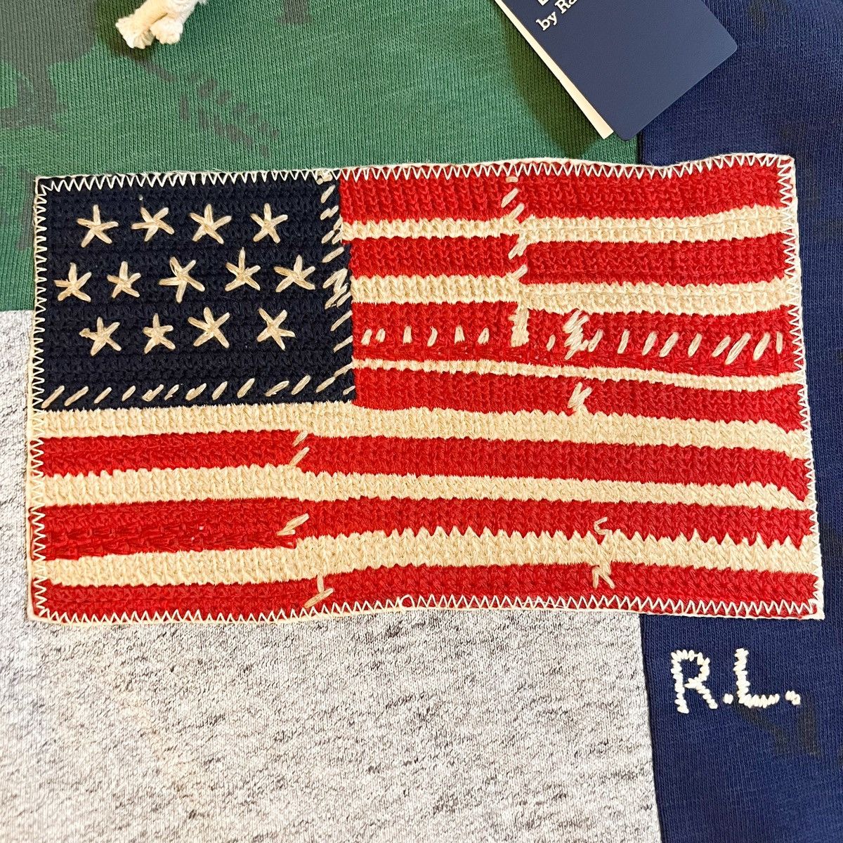 Polo Ralph Lauren Polo Ralph Lauren Patchwork pouch-pockets hoodie Americana Size US M / EU 48-50 / 2 - 6 Thumbnail