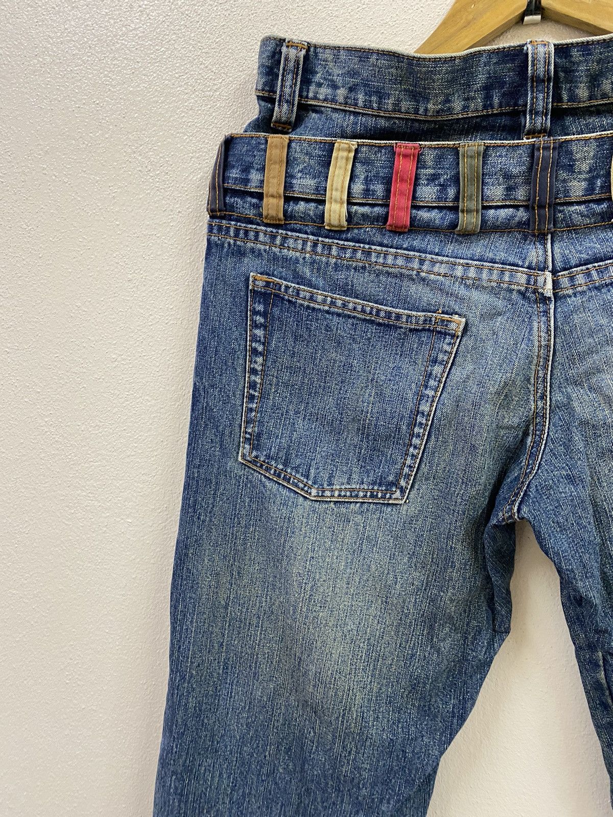 Japanese Brand Vintage Denim Double Waist - Amore Puro Size US 32 / EU 48 - 3 Thumbnail