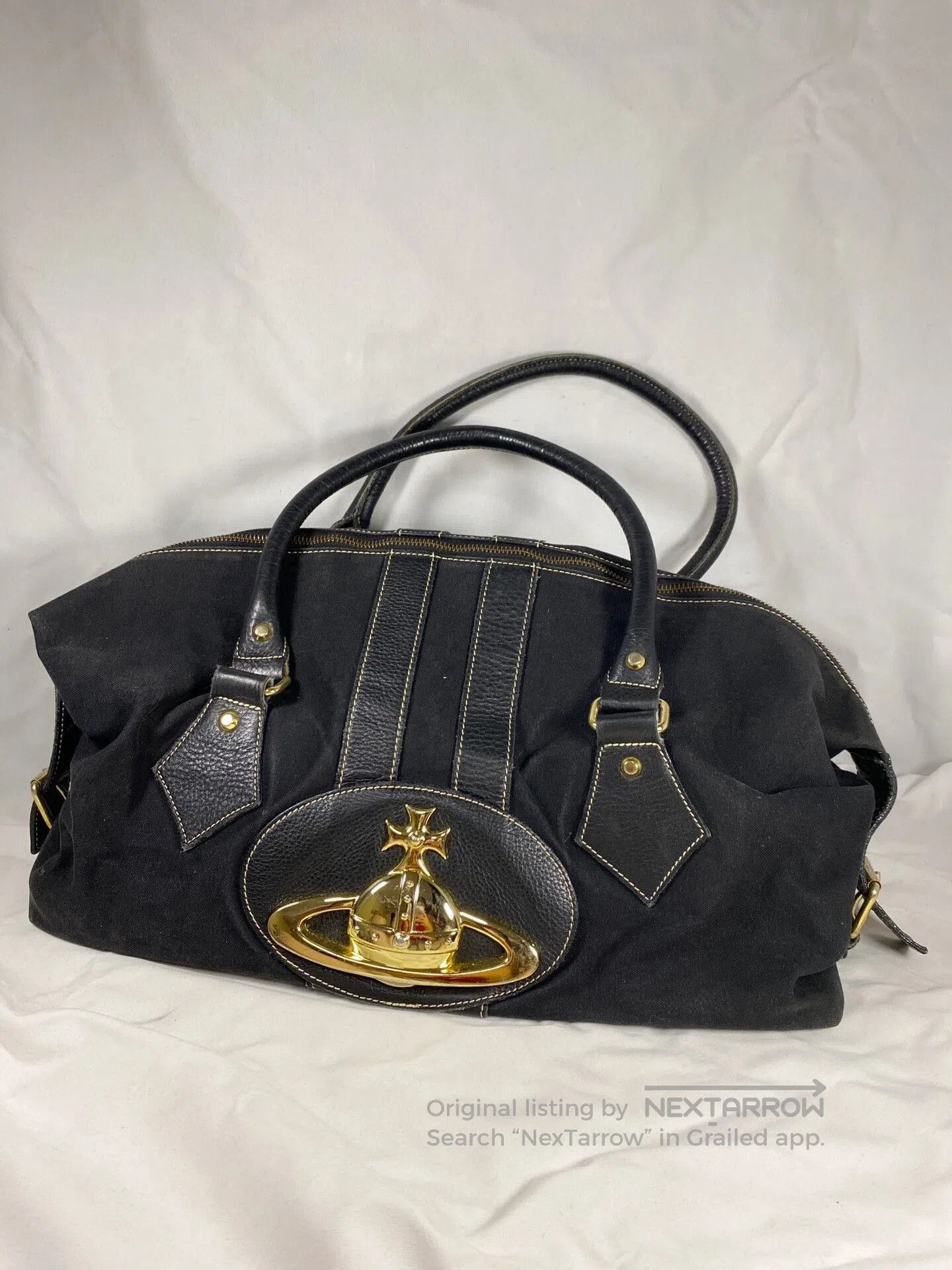 Vivienne Westwood Vivienne Westwood Saturn Logo Boston Bag. Size ONE SIZE - 1 Thumbnail