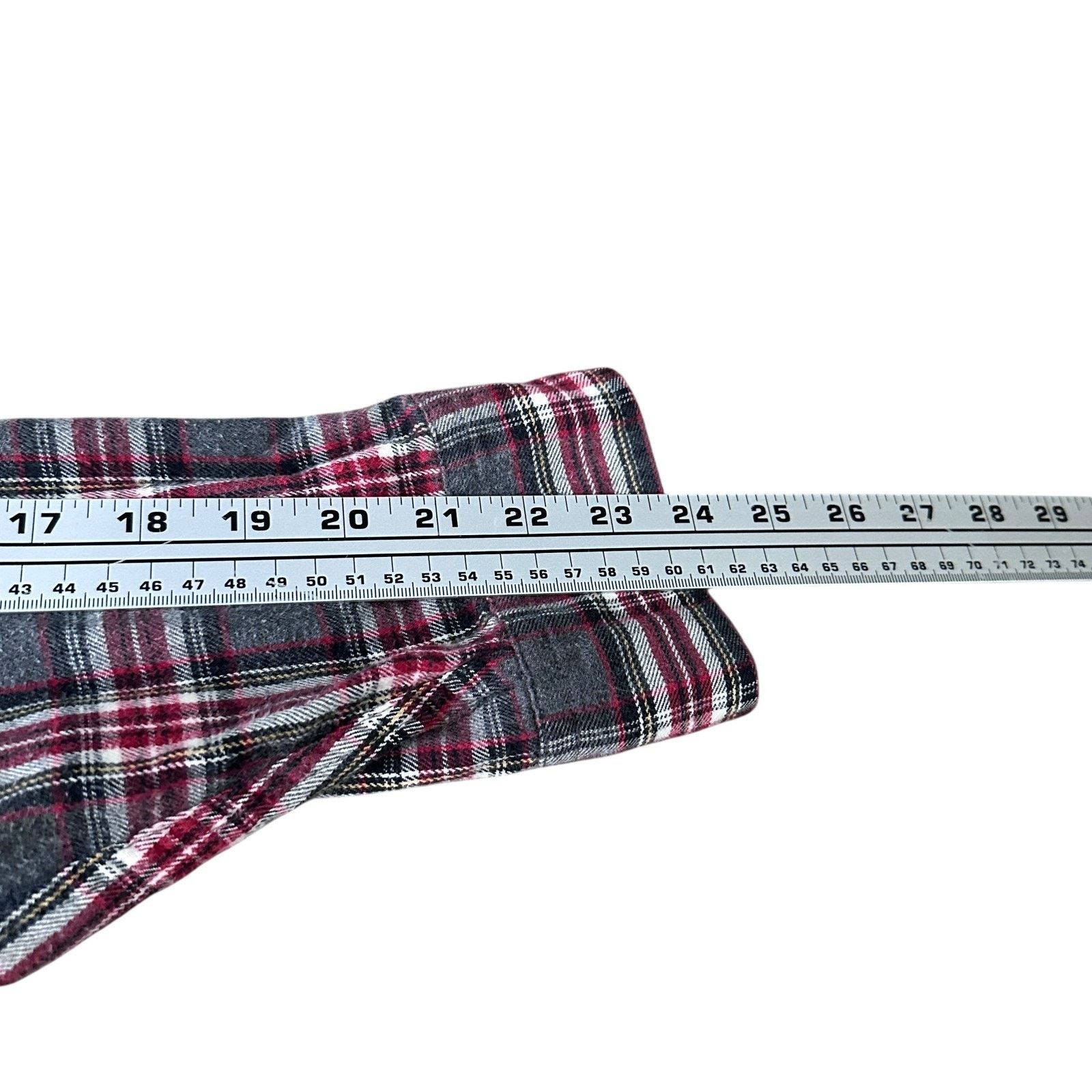 J.Crew VTG J Crew Oarsman Flannel Shirt Men's Large Red Gray Plaid Size US L / EU 52-54 / 3 - 8 Thumbnail