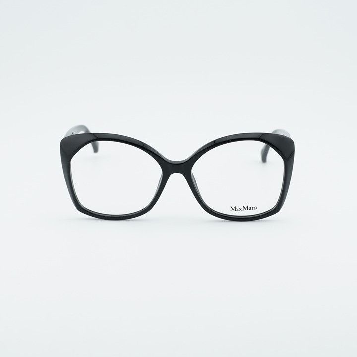 Max Mara Max Mara MM5029 001 Eyeglasses Black 57mm Square Frame Size ONE SIZE - 7 Thumbnail