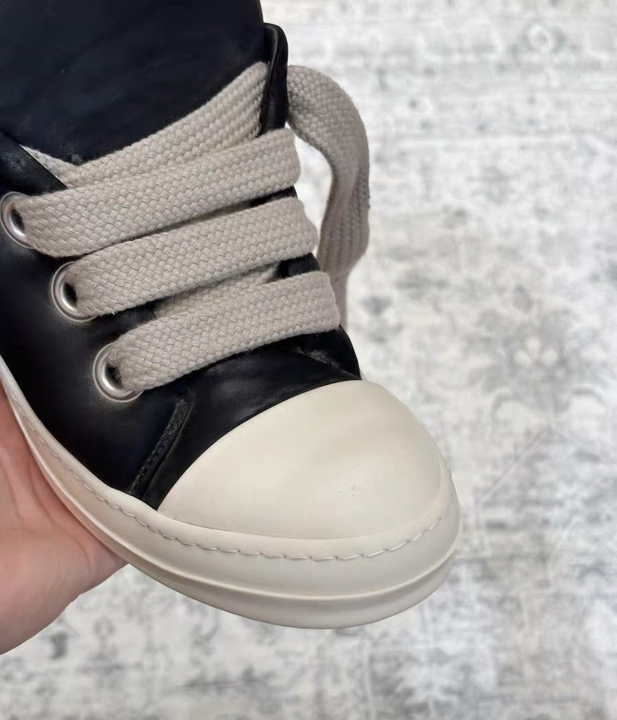 Rick Owens Rick Owens chunky lace black and white low-top sneakers Size US 7 / EU 40 - 6 Thumbnail
