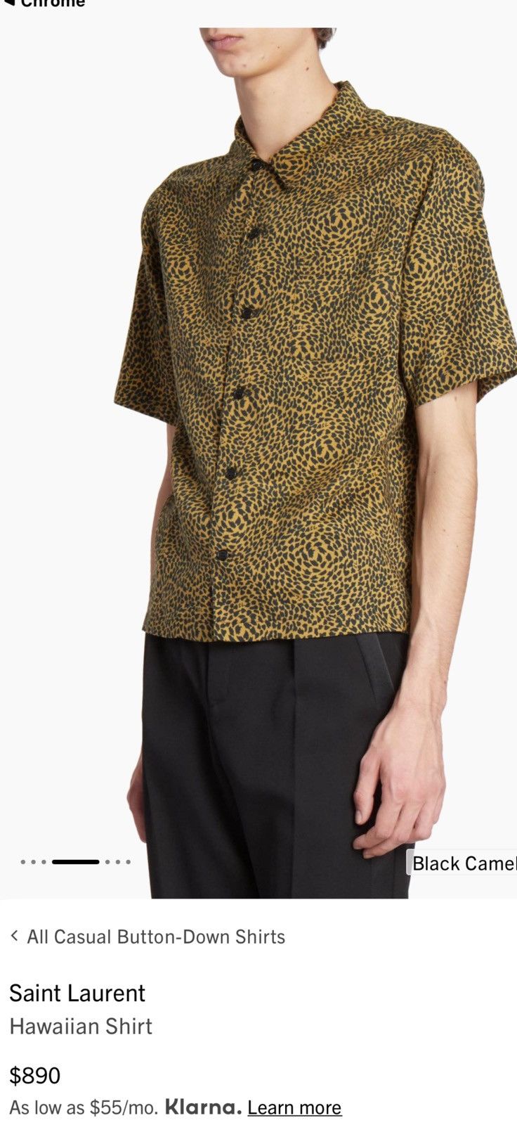 Saint Laurent Paris Saint Laurent men leopard print shirt. M. $890 Size US M / EU 48-50 / 2 - 1 Thumbnail