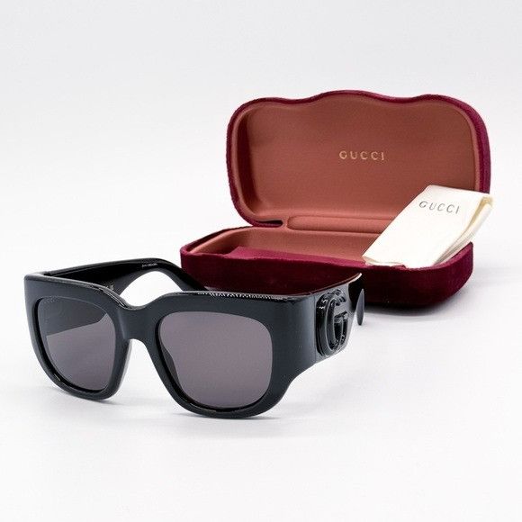 Gucci NEW GG1545S 001 GUCCI BLACK OVERSIZED WOMEN SUNGLASSES GG 15 Size ONE SIZE - 3 Thumbnail