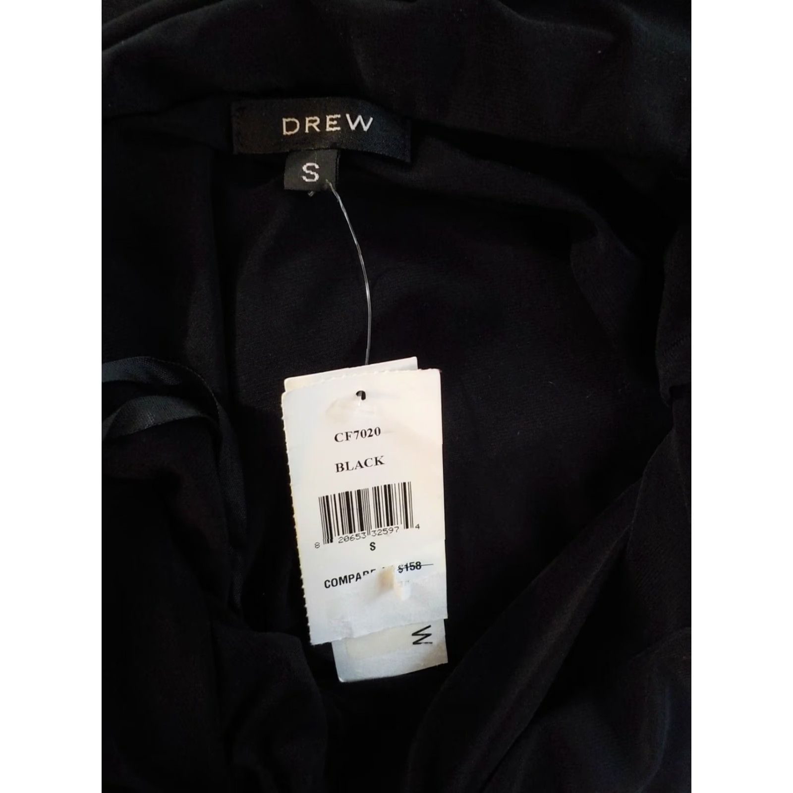 Drew DREW Halter Short Dress Ruched Blouson Top with Flair Bottom Black - SZ SM-NWT Womens Mini Sleeveless Party/Cocktail Vintage? Not applicable Size S / US 4 / IT 40 - 5 Thumbnail