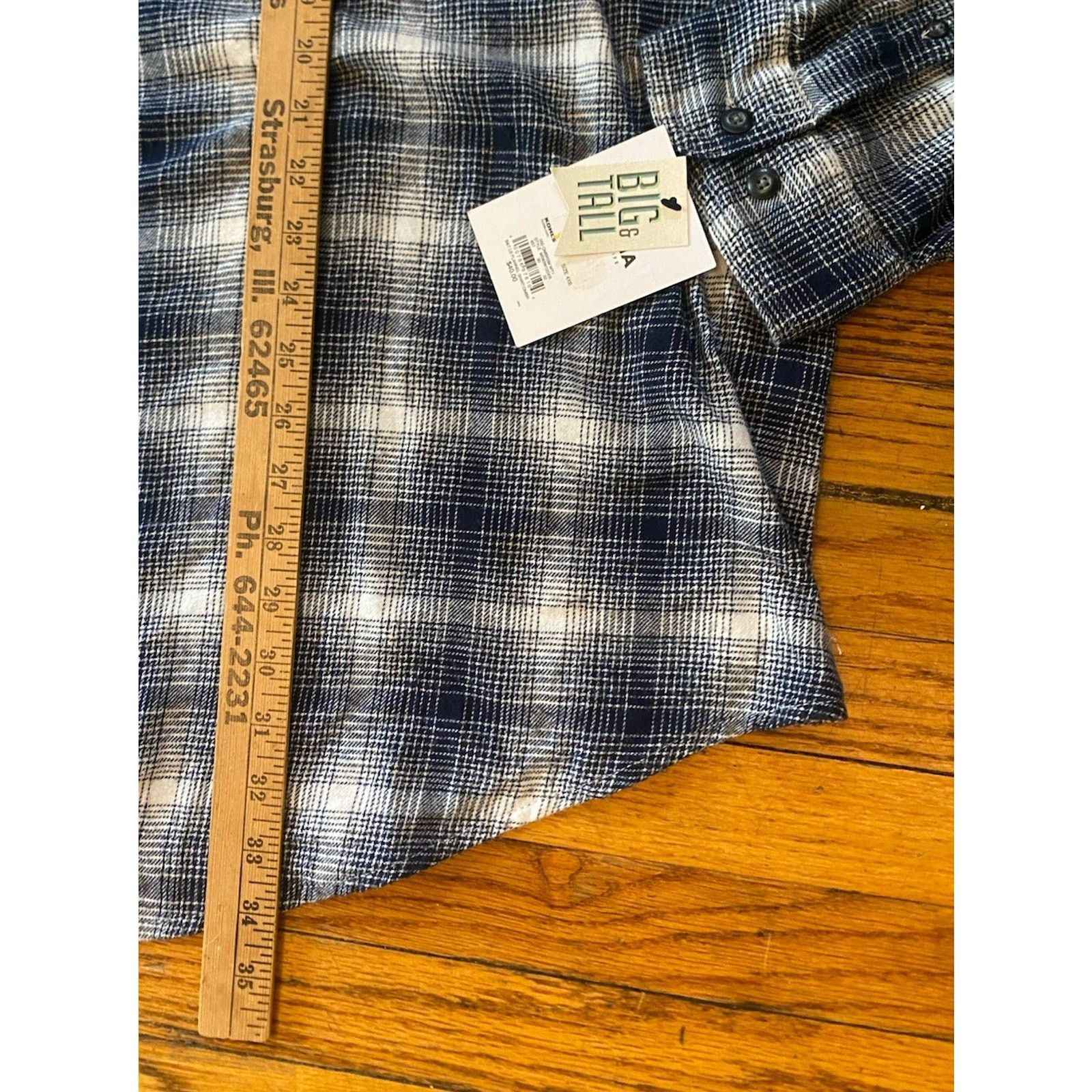 Sonoma NWT Sonoma Supersoft Flannel Button Up Shirt Men’s 4XB $40 Size US XXL / EU 58 / 5 - 8 Thumbnail