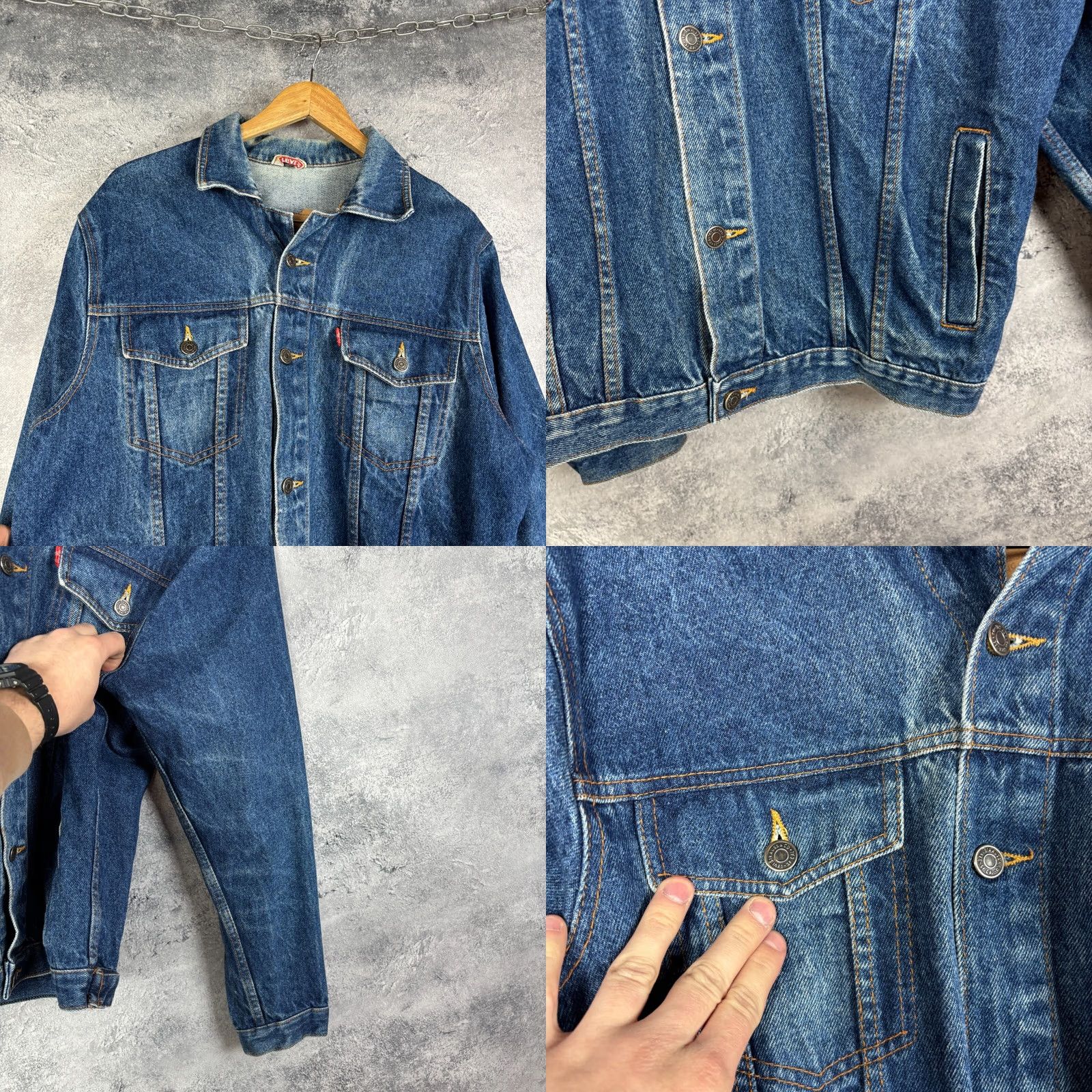 Levi's Levi's Denim Jacket Blue Cotton Size S Men’s Vintage Jacket Size US S / EU 44-46 / 1 - 8 Thumbnail