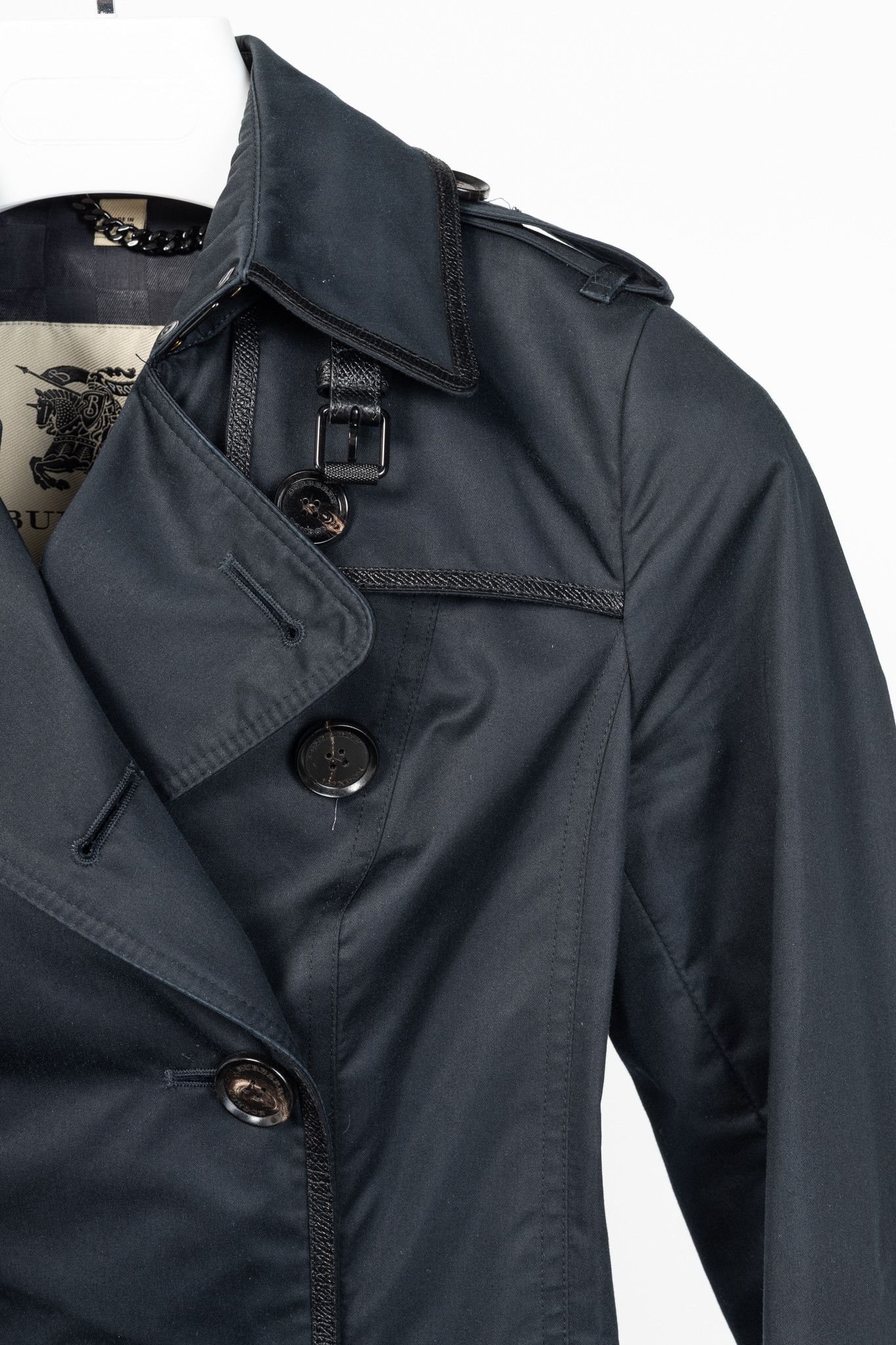 Burberry Burberry Cotton Double-Breasted Belted Trench Coat Size XS / US 0-2 / IT 36-38 - 5 Thumbnail