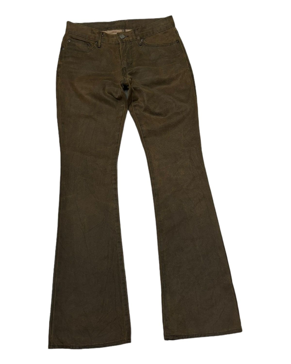 Le Grande Bleu (L.G.B.) 🔥ET BOITE BLUE WAY COWHIDE FLARED BOOTCUT PANTS Size US 28 / EU 44 - 7 Thumbnail