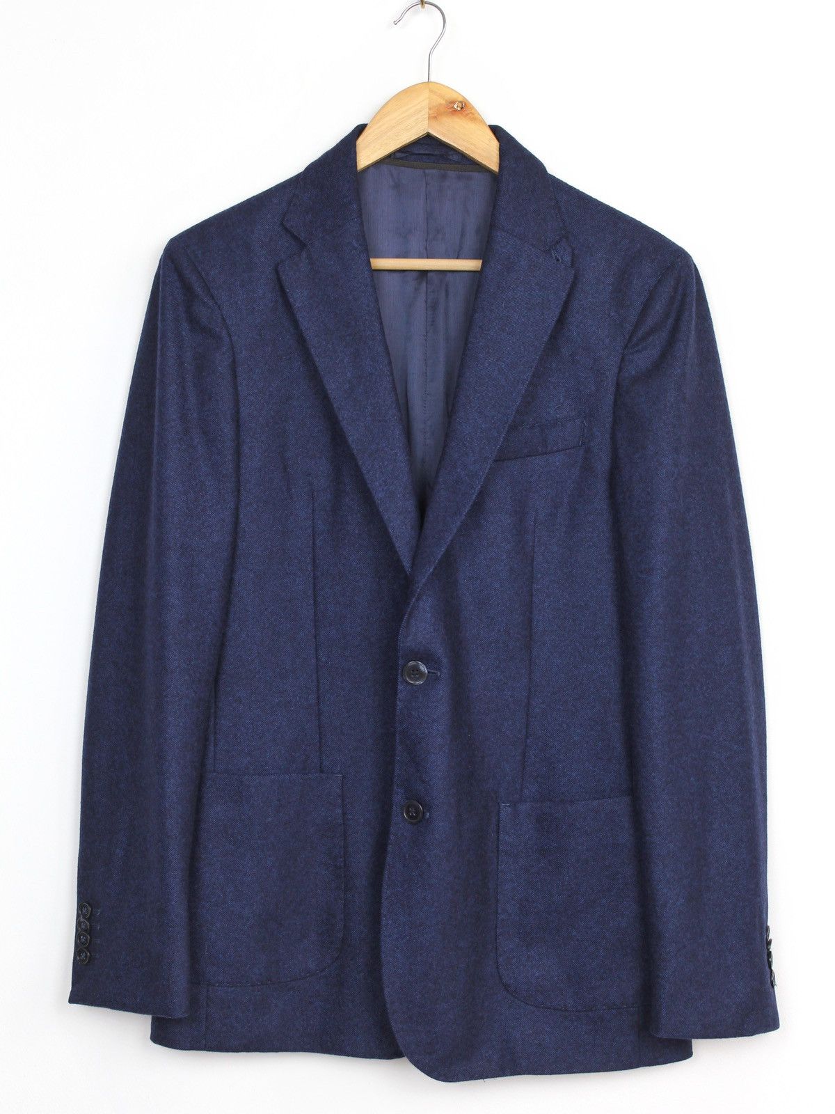 Boggi Boggi Milano Blue Wool Blazer Jacket Size US S / EU 44-46 / 1 - 1 Thumbnail